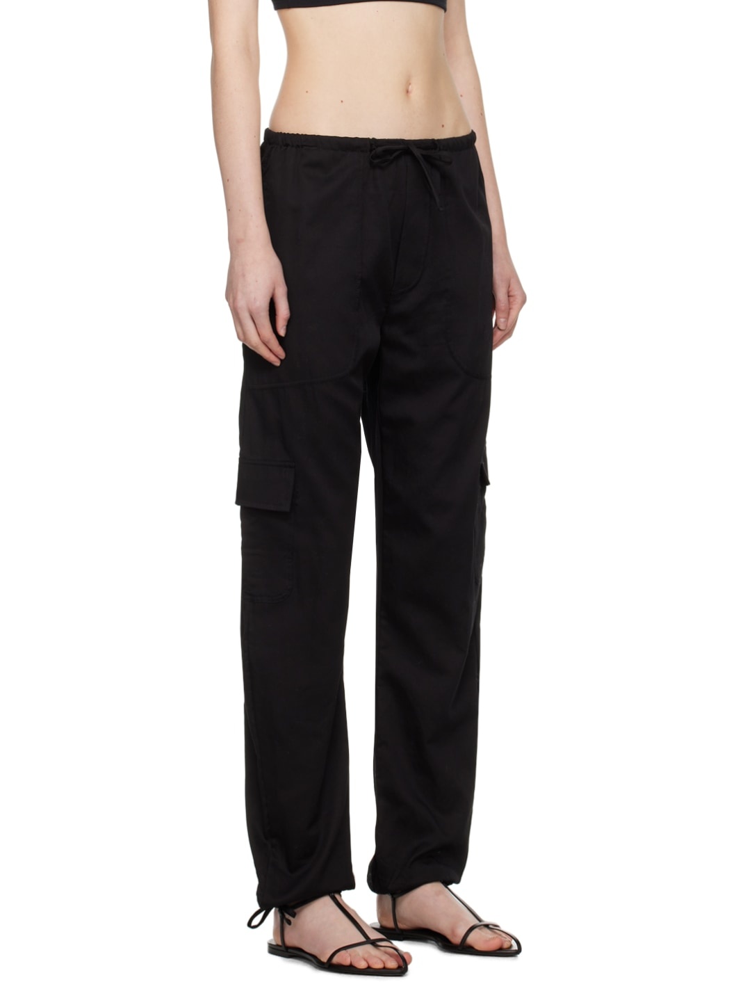 Black Yoko Cargo Pants - 2