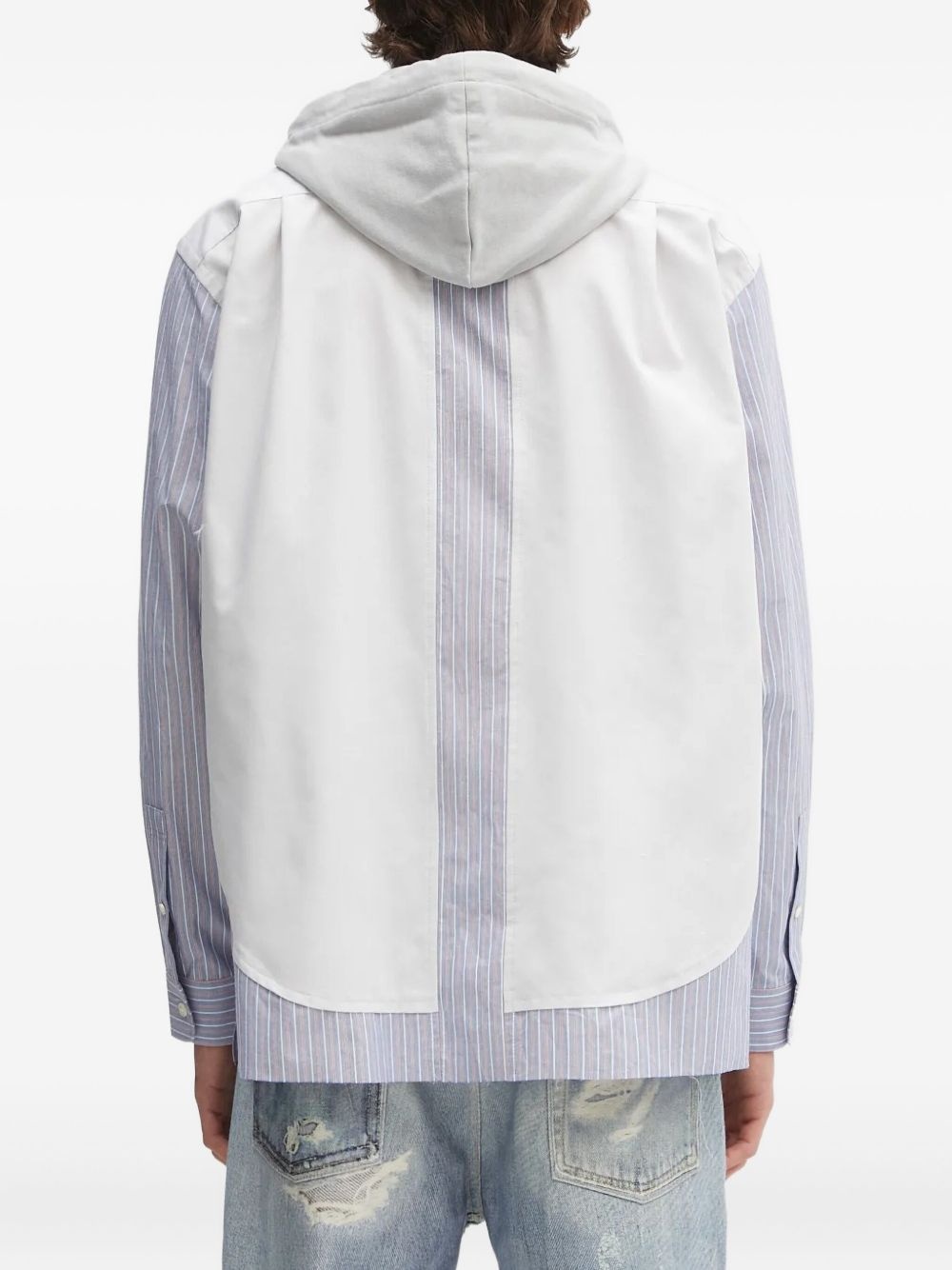 panelled hoodie - 3