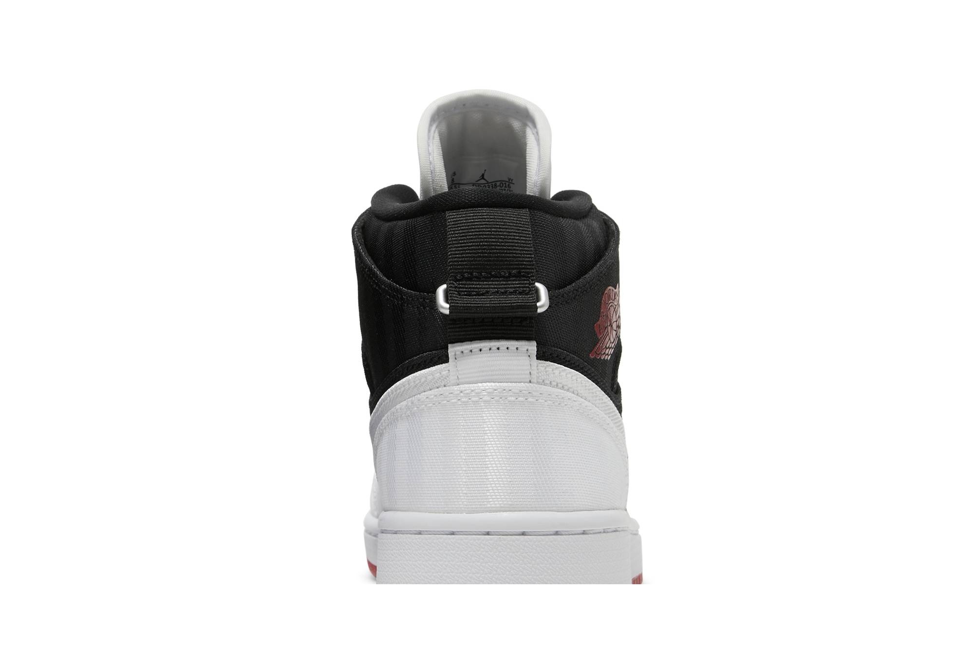 Wmns Air Jordan 1 Mid SE Utility 'White Black Gym Red' - 7