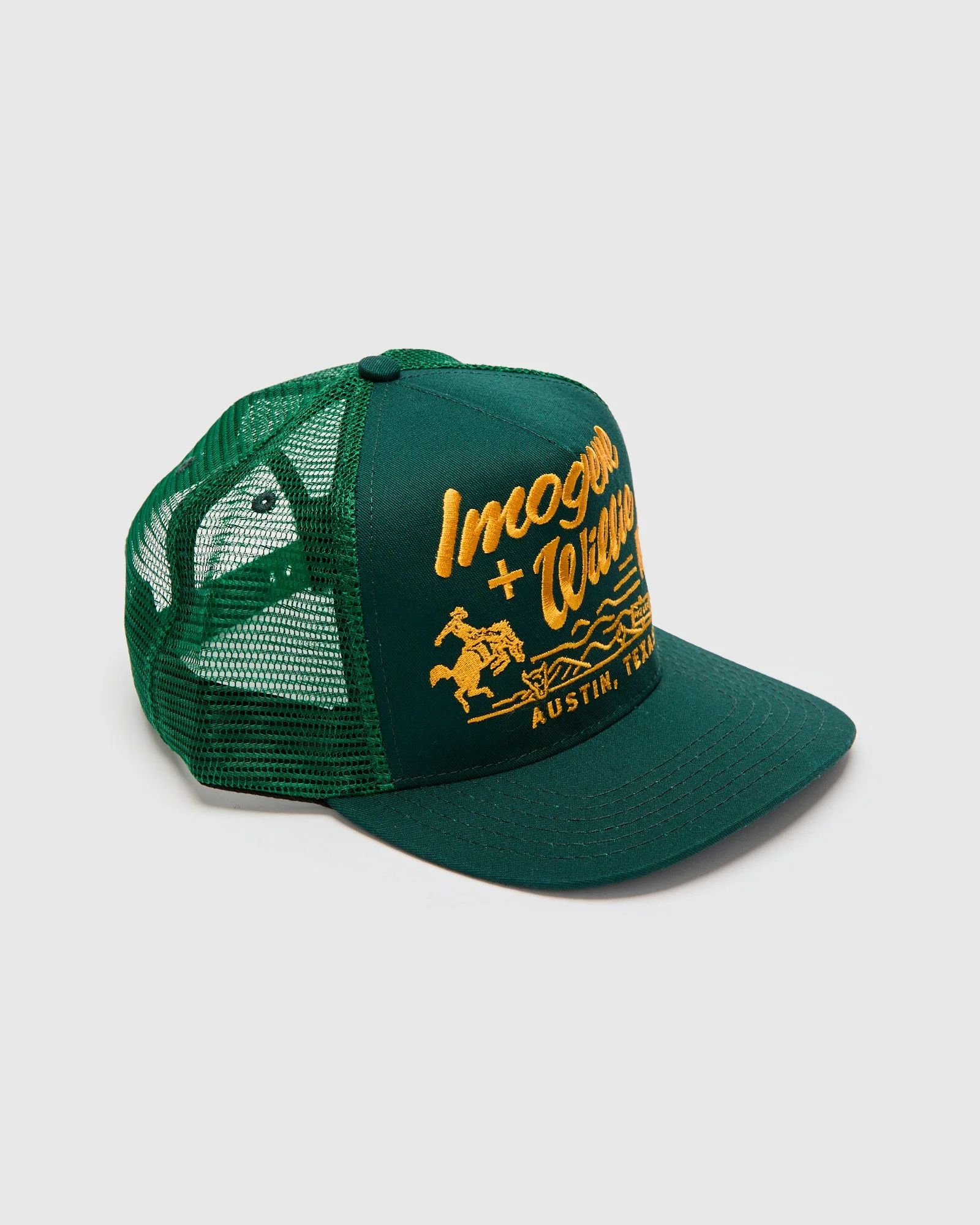 Bronco Trucker Cap in Green - 1