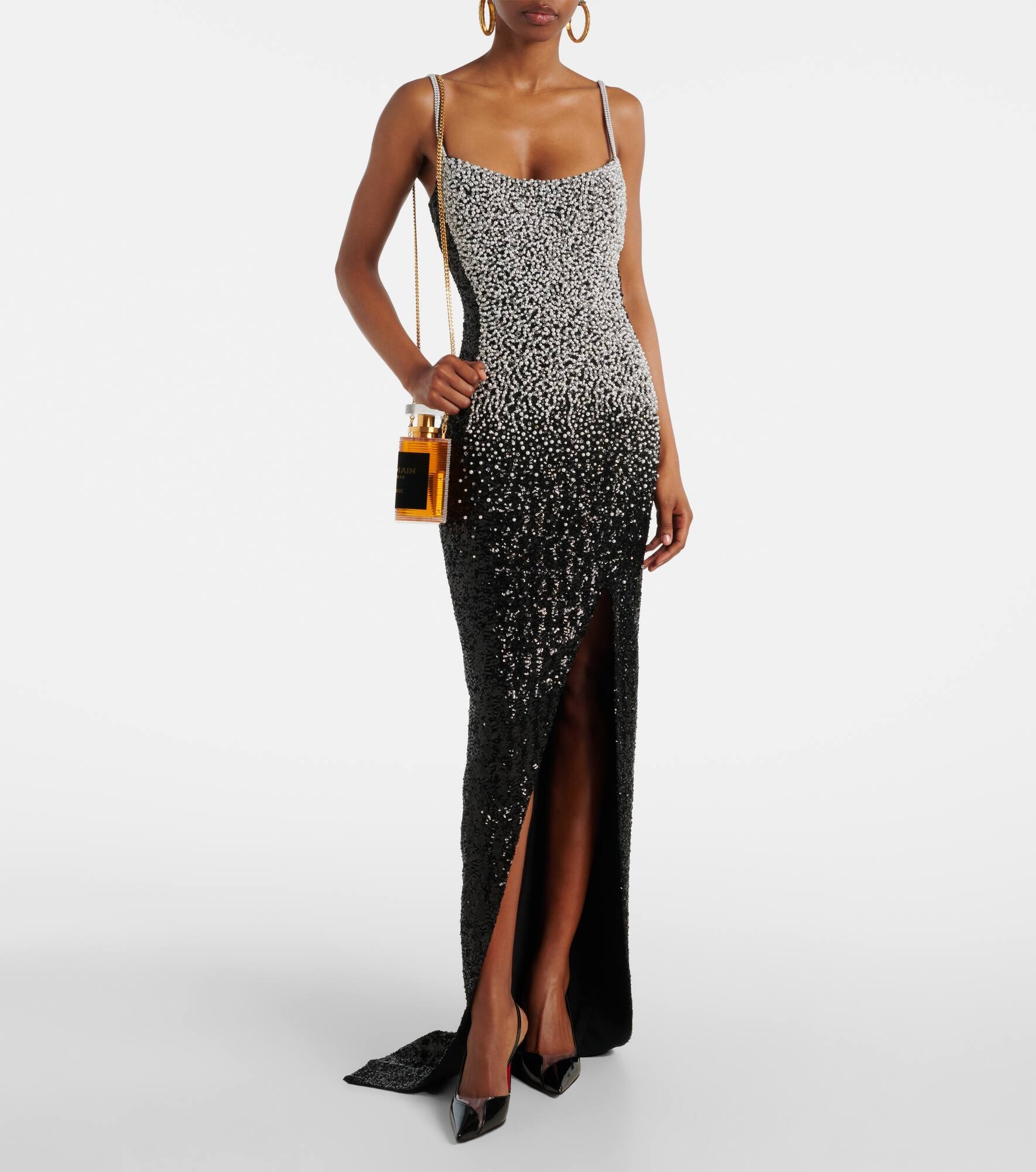 Embellished crepe gown - 2