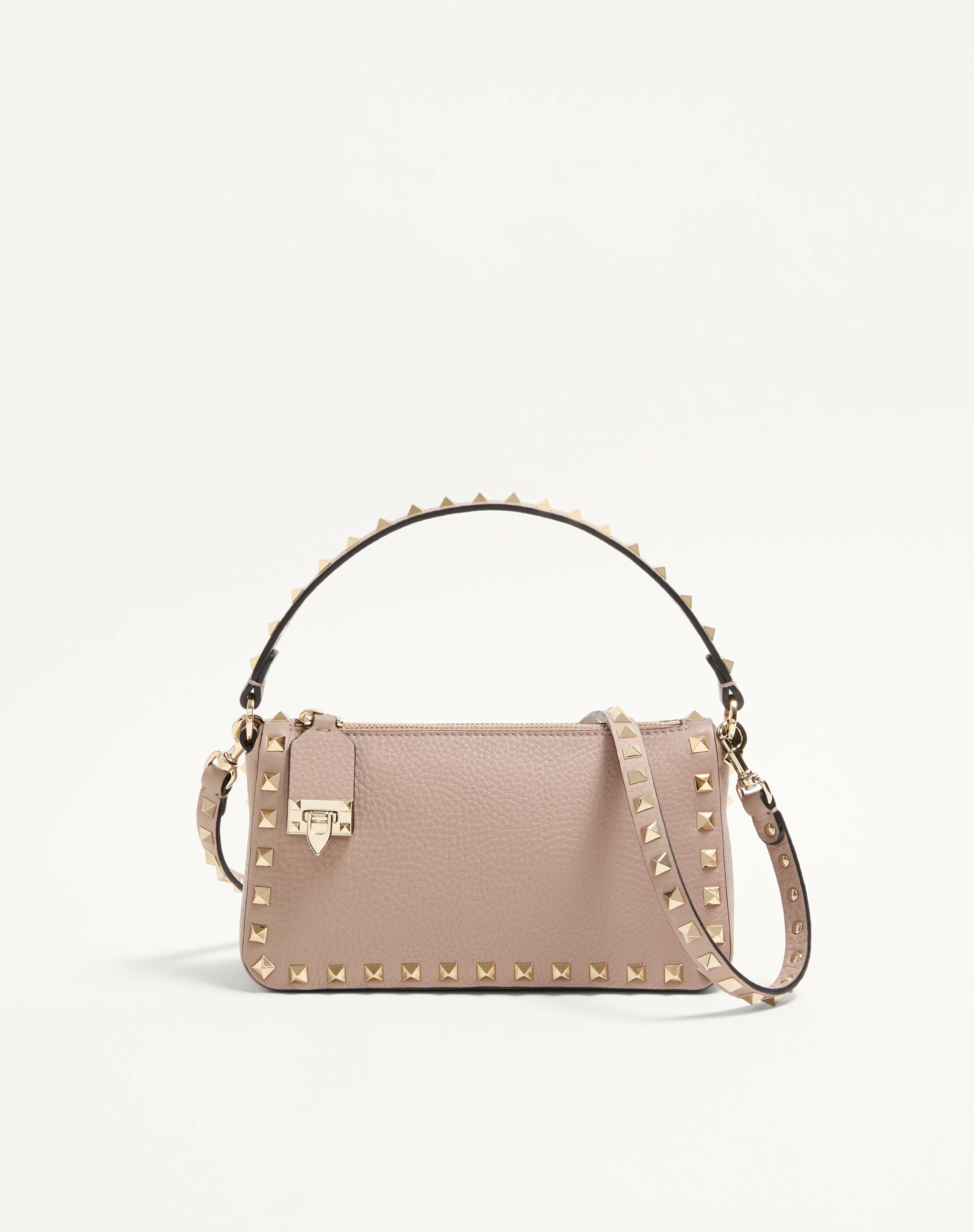 SMALL ROCKSTUD GRAINY CALFSKIN CROSSBODY BAG - 1