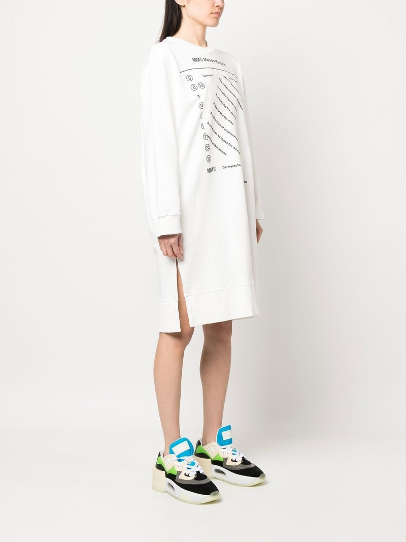 logo print sweatshirt dress 3
