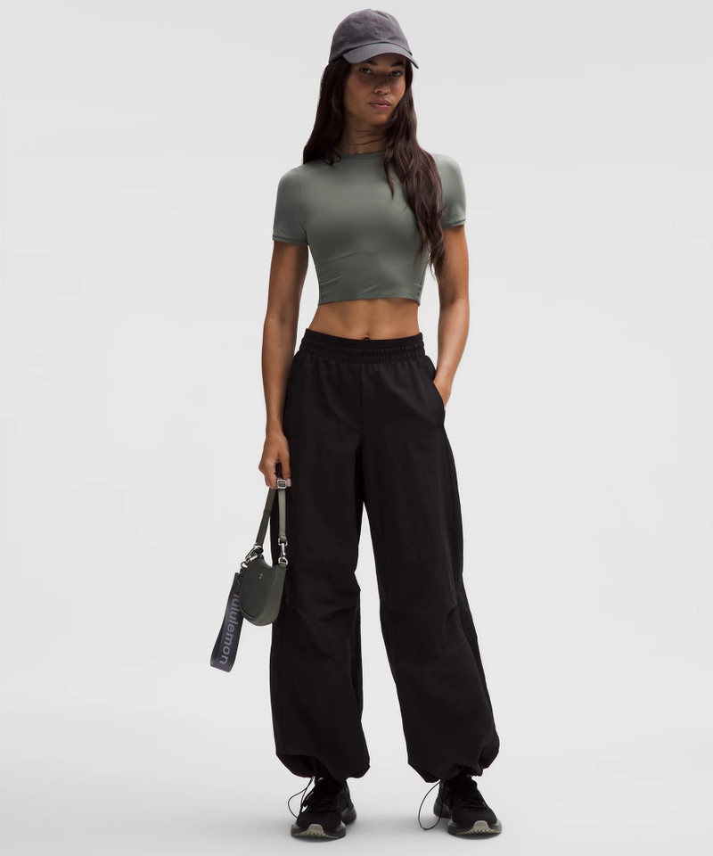 lululemon Wundermost Ultra-Soft Nulu Crewneck Cropped T-Shirt outlook