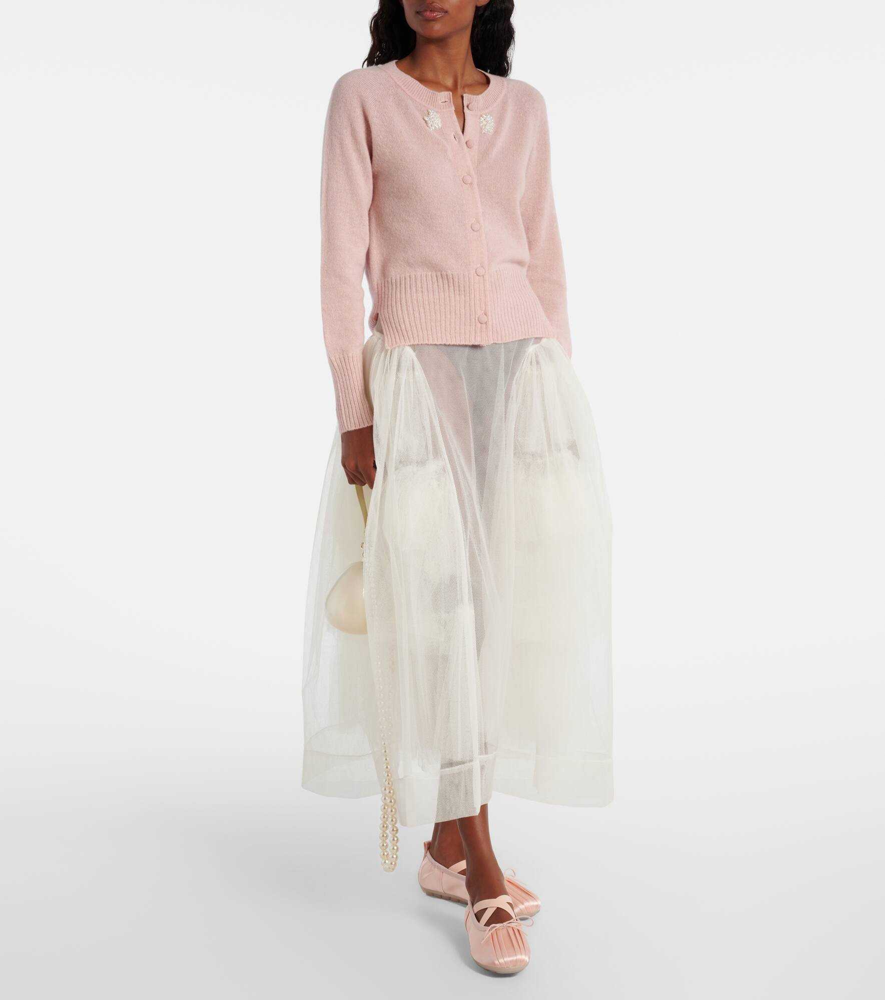 Embellished cashmere cardigan - 2