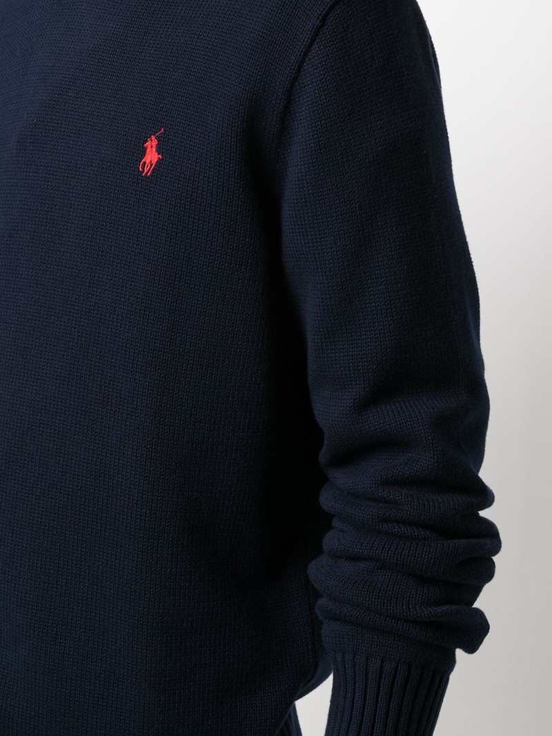 embroidered logo knitted jumper 5