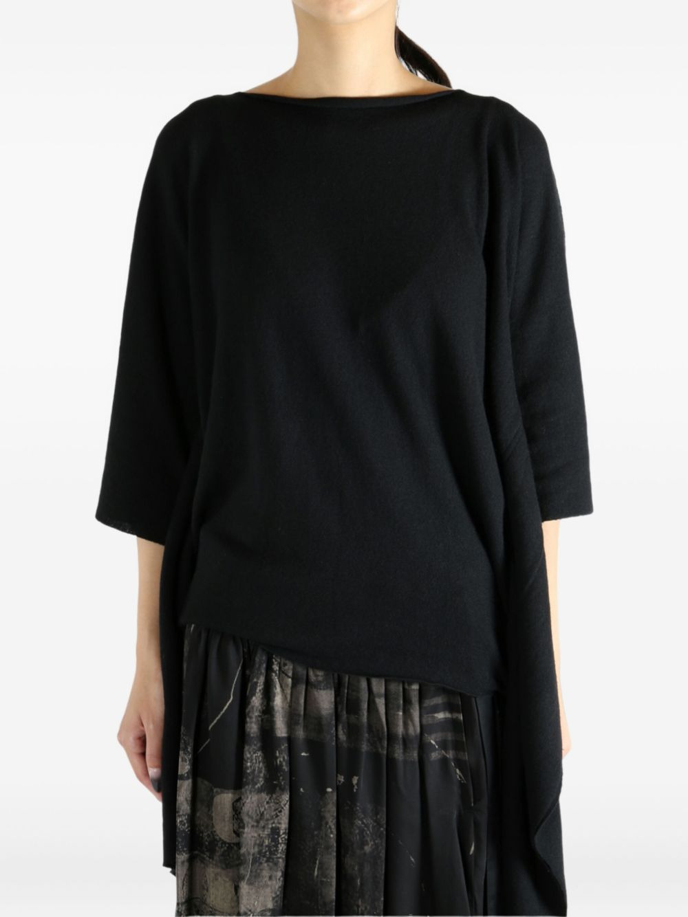 M-Dolman asymmetric draped top - 3
