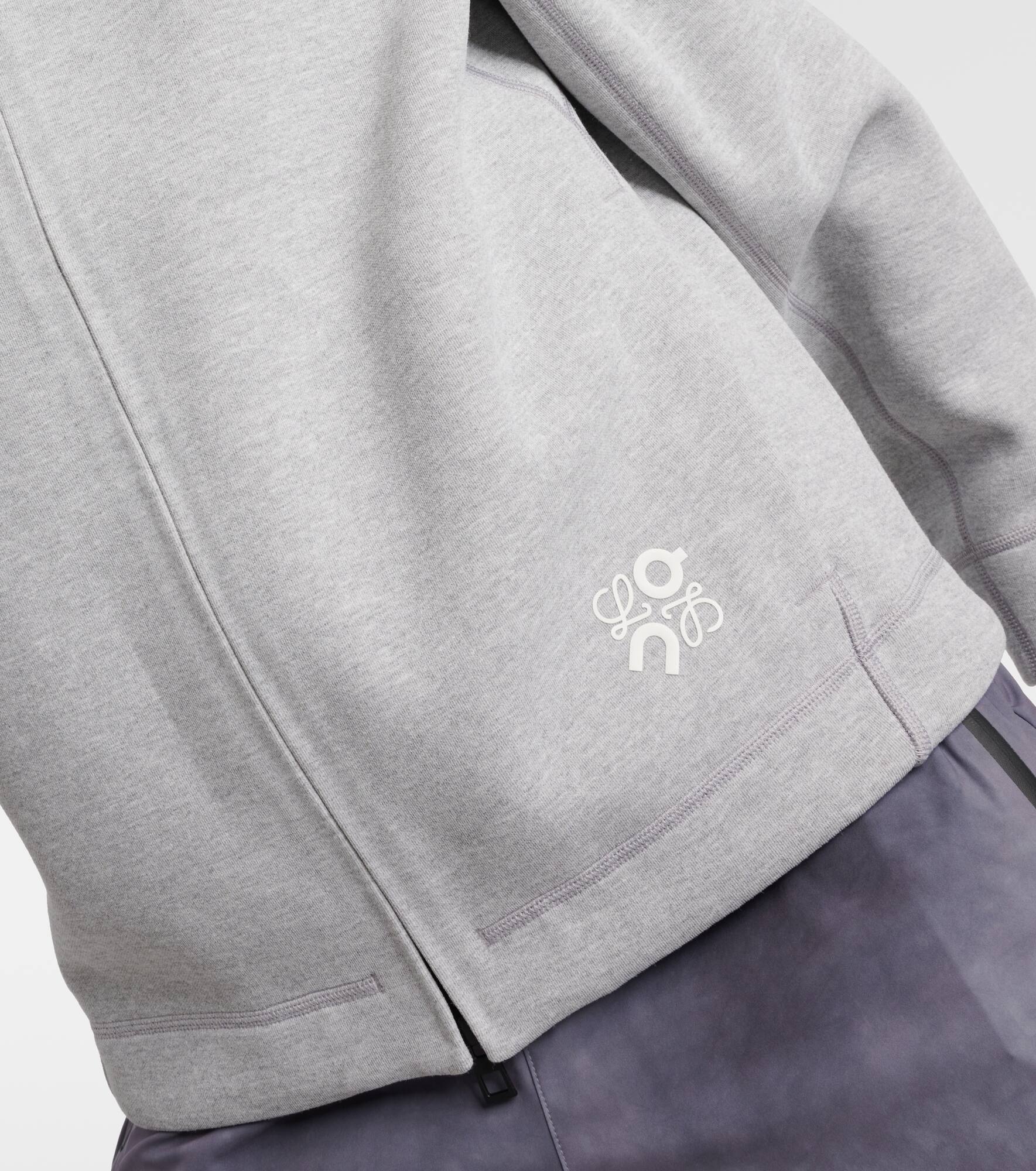 x On logo jersey hoodie - 5
