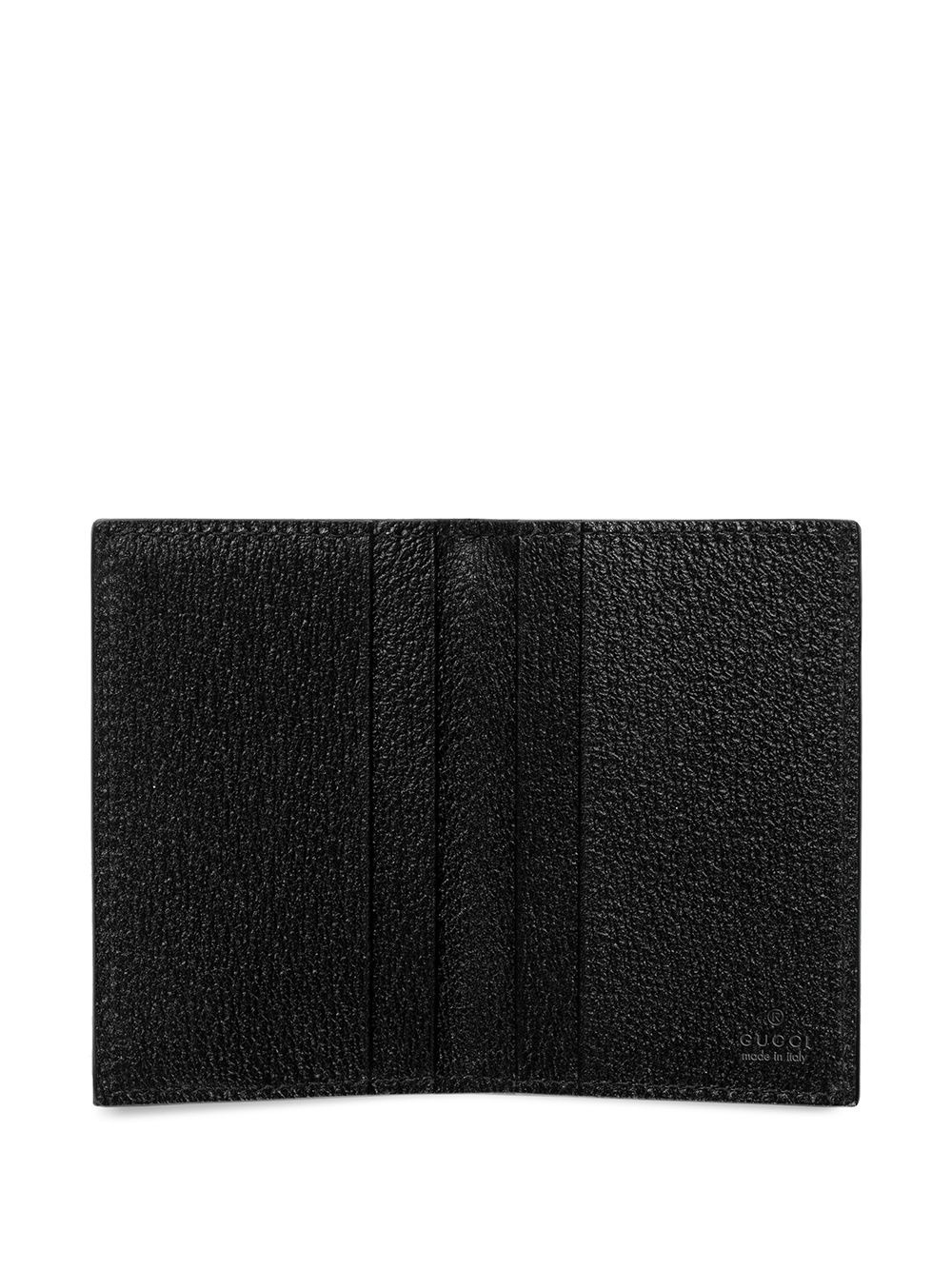 logo-plaque leather cardholder - 3