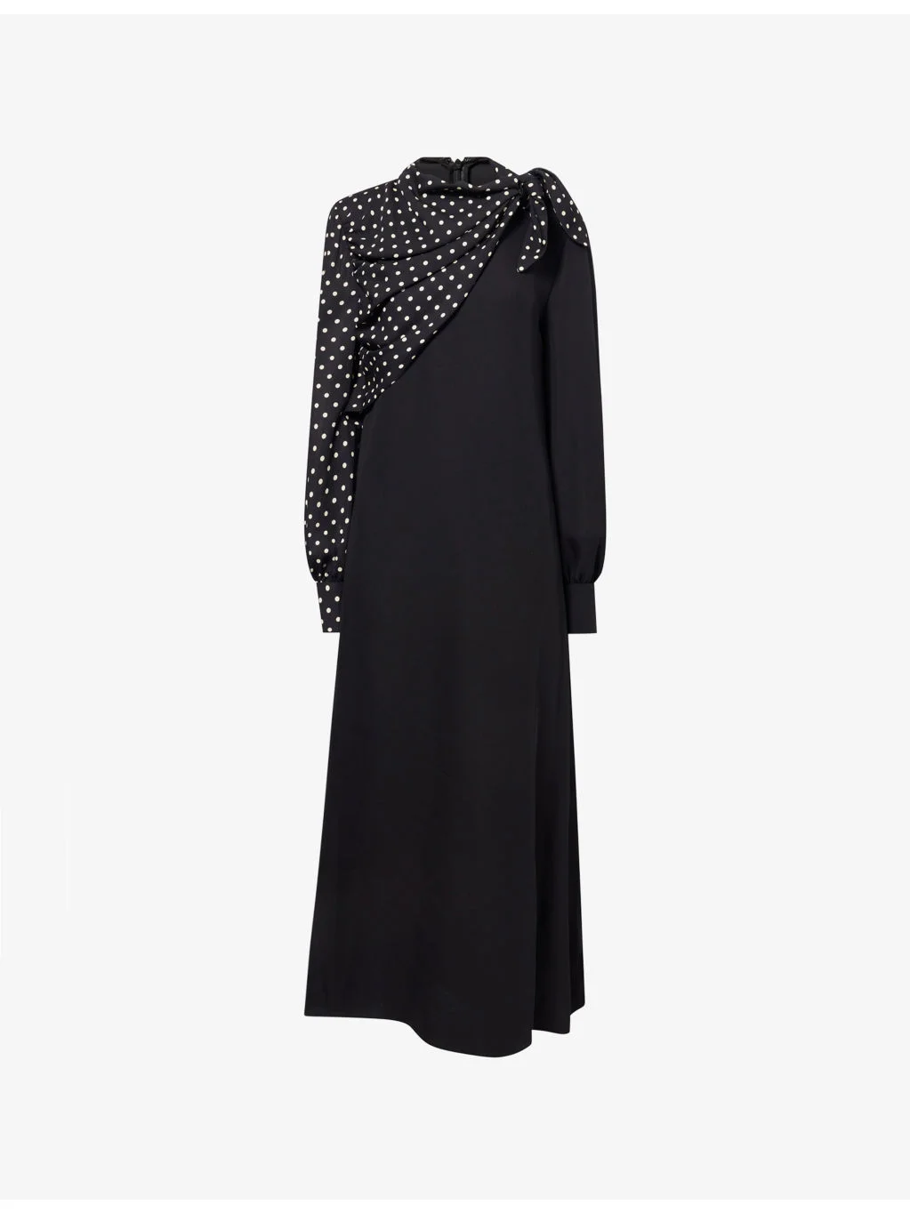 Cady Couture Polka-Dot Silk Maxi Dress - 1