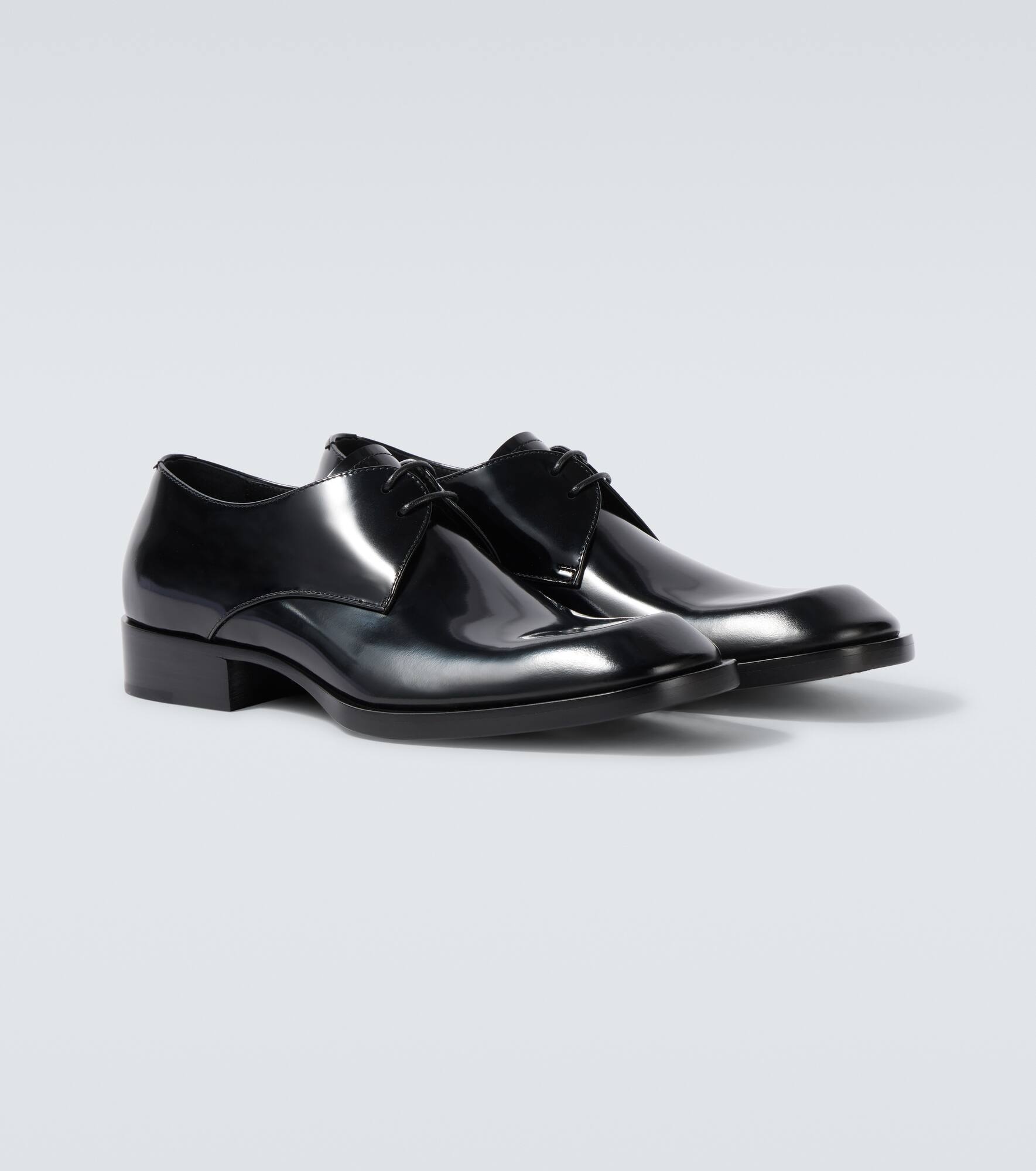 Vadim polished leather Derby shoes - 5
