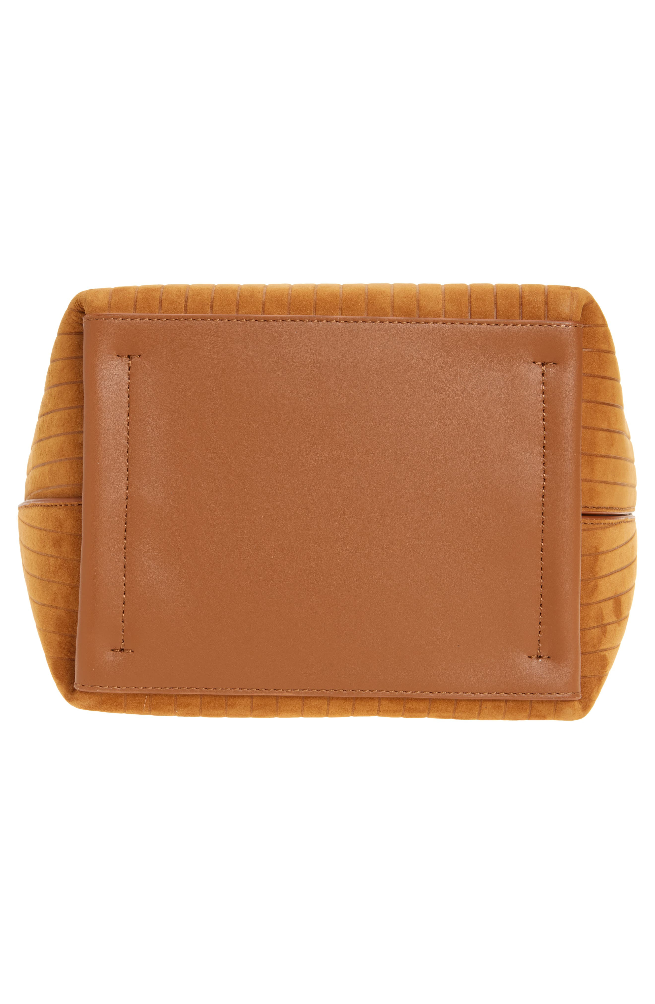 JW Anderson Corner Stripe Deerskin Tote in Caramel 604 at Nordstrom - 6
