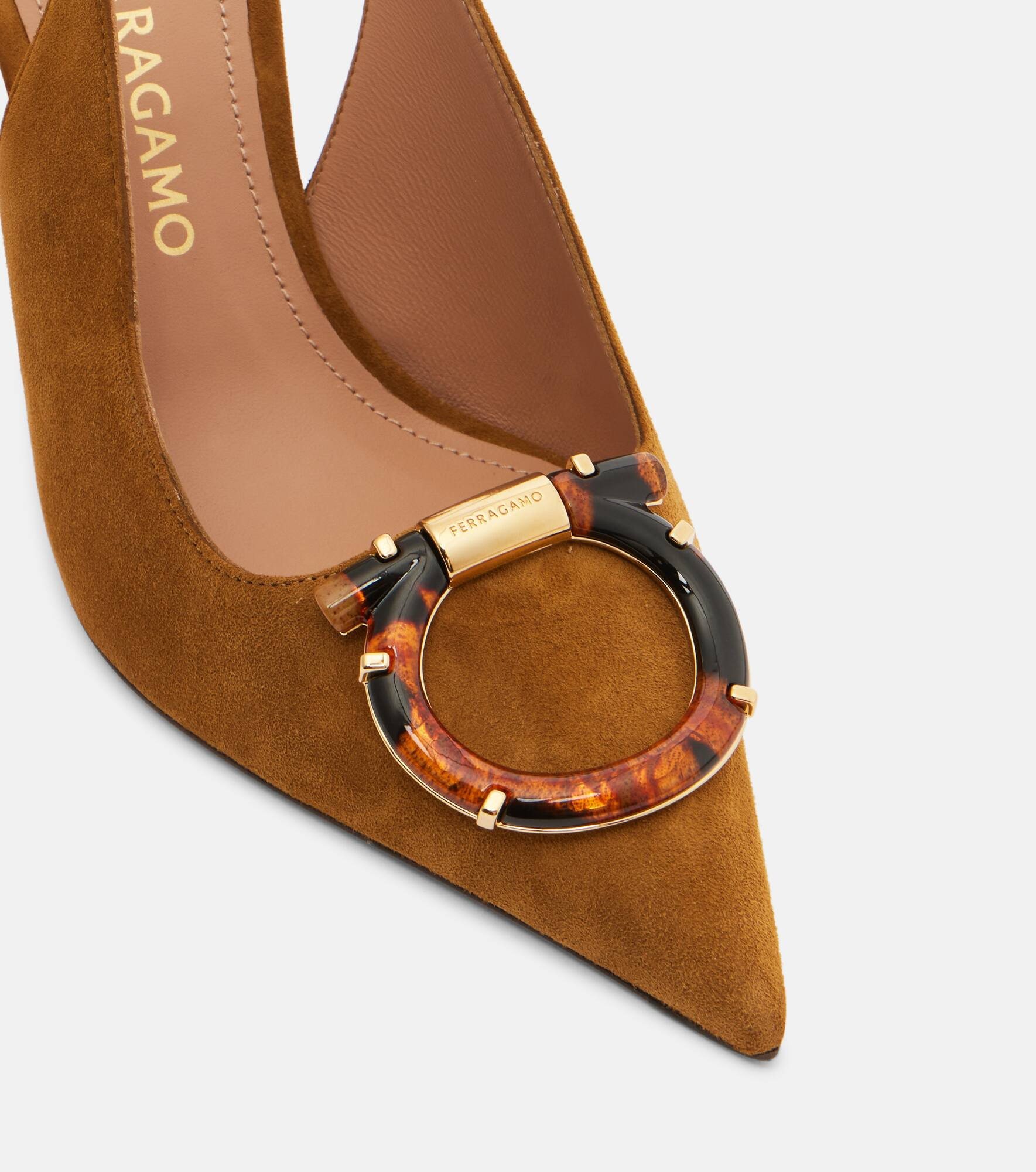 Sara suede slingback pumps - 5