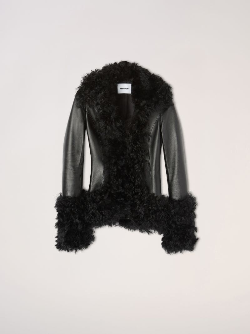 SHEARLING MIDI COAT - 1
