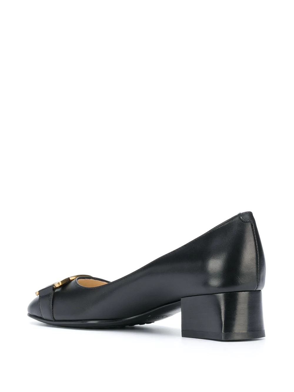 chain-detail block heel pumps - 3