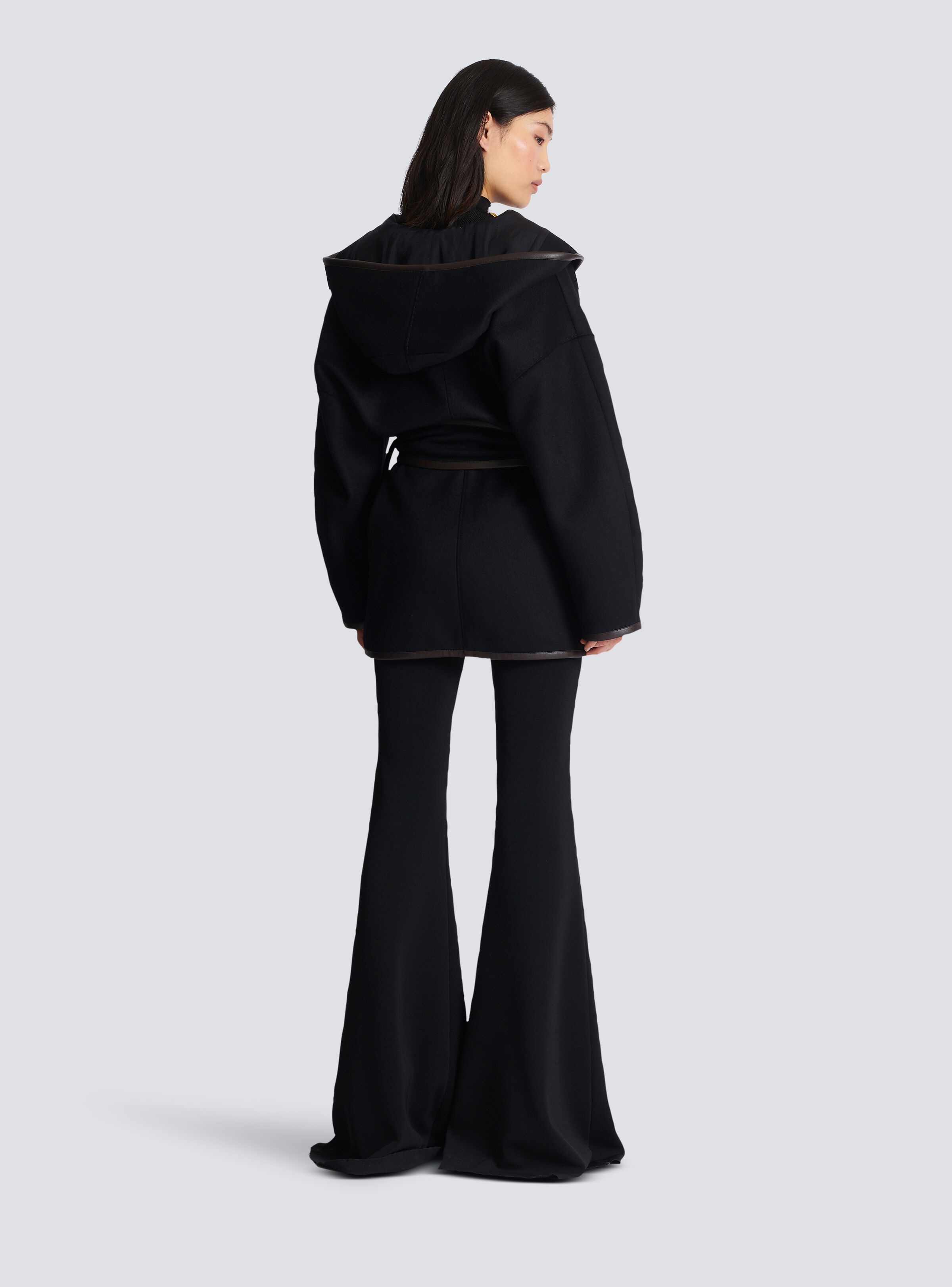 Belted wool coat - 4