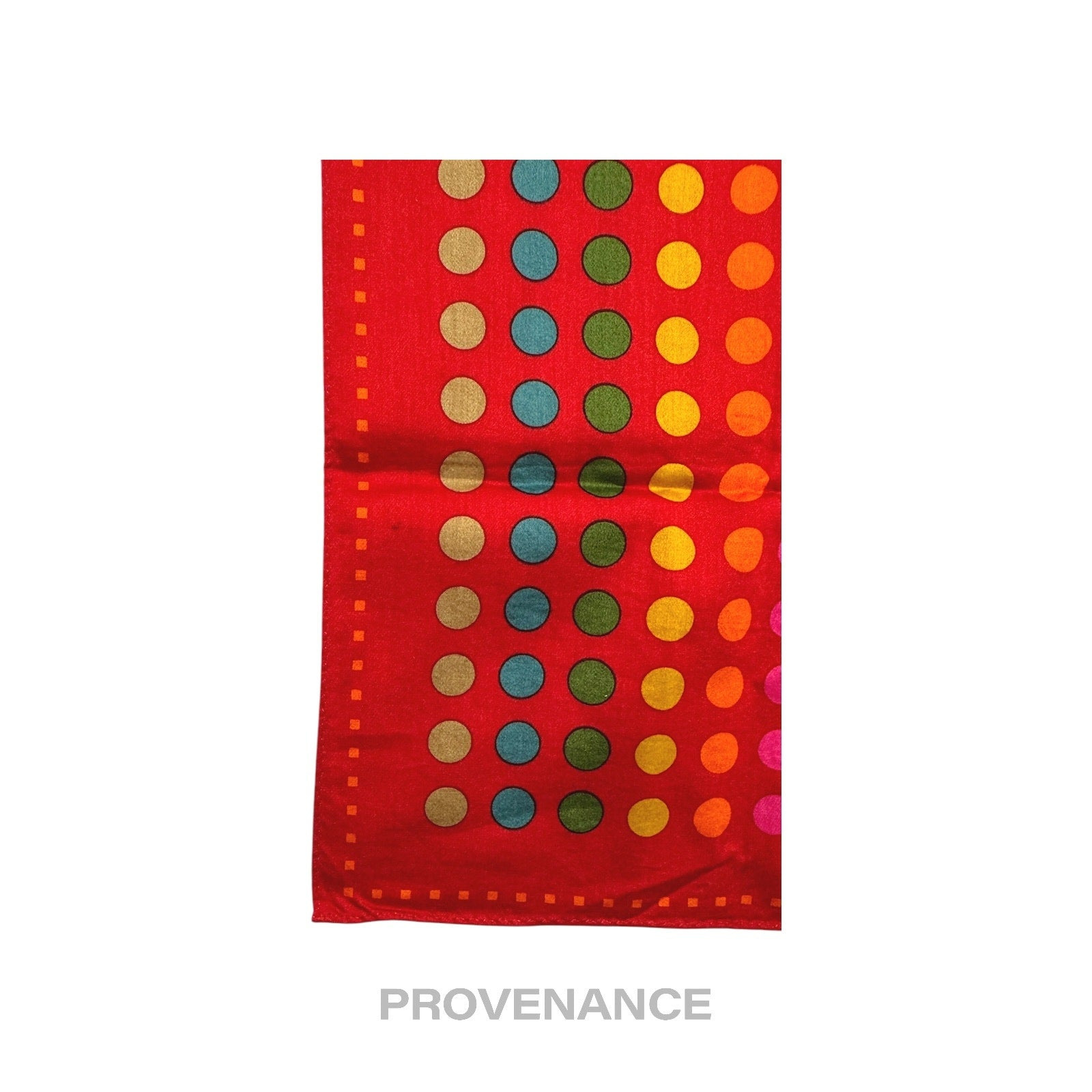 Yves Saint Laurent YSL Handkerchief Scarf 50 - Red Dot - 4