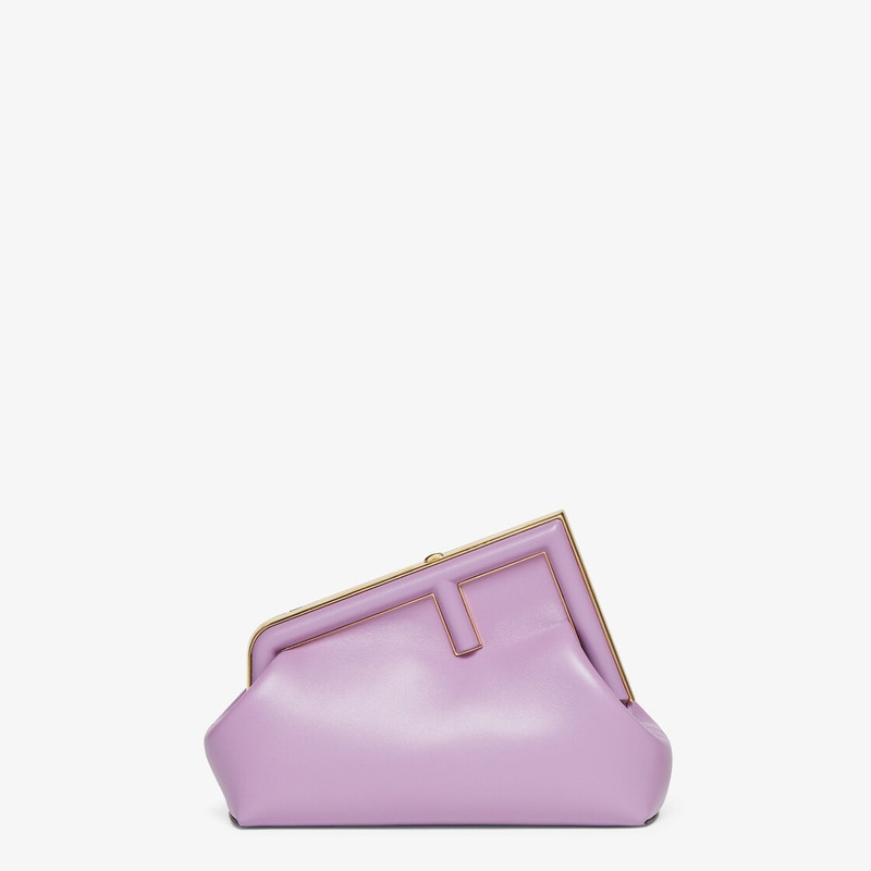 Lilac leather bag 1