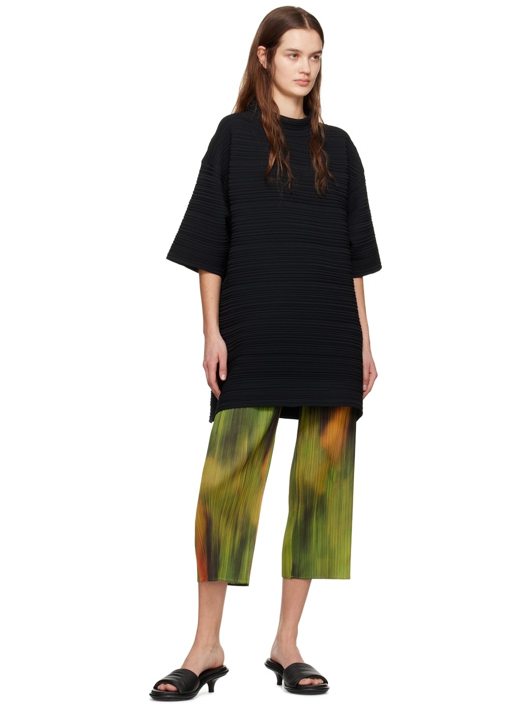 Pleats Please Issey Miyake TURNIP & SPINACH PANTS | REVERSIBLE