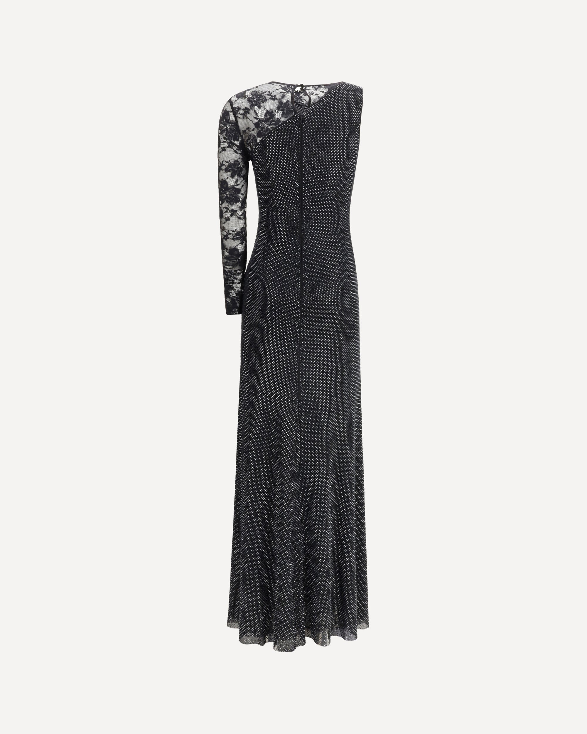 Lace and rhinestone long Dress - 2
