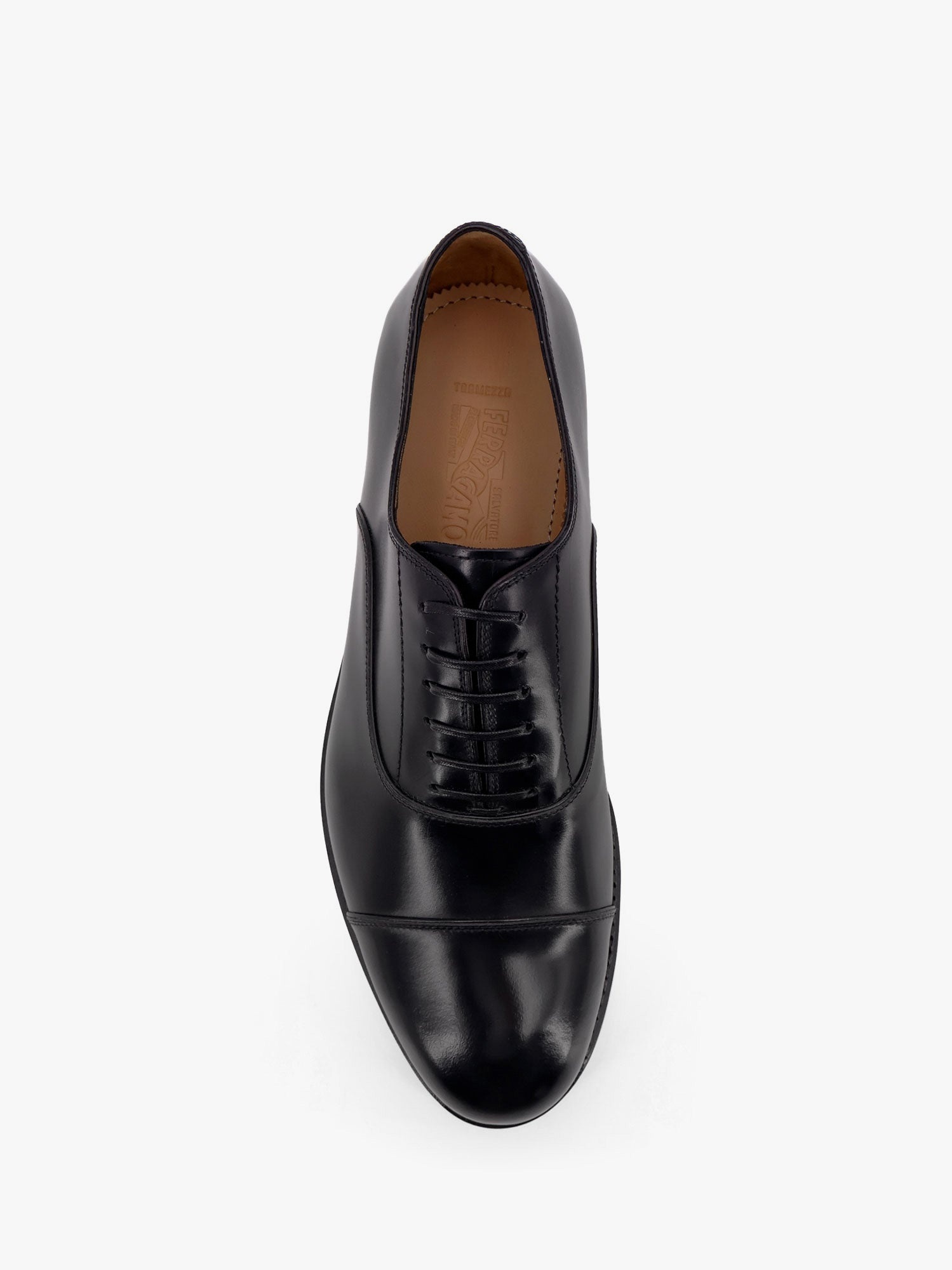 Ferragamo Fabian Leather Lace-Up Shoe - 5