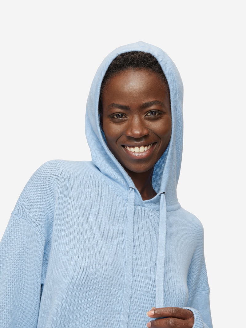 Women's Relaxed Pullover Hoodie Daphne Cashmere Sky - 5
