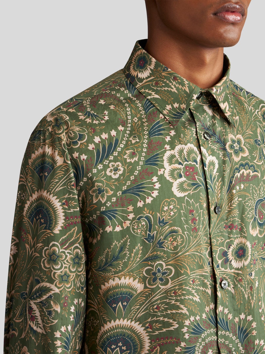 FLORAL PAISLEY COTTON SHIRT - 3