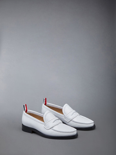 Thom Browne Varsity leather penny loafers outlook