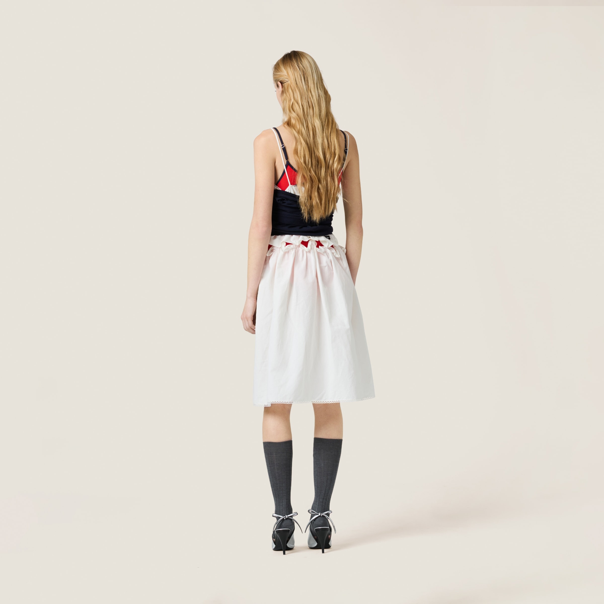 Slubbed poplin dress - 3