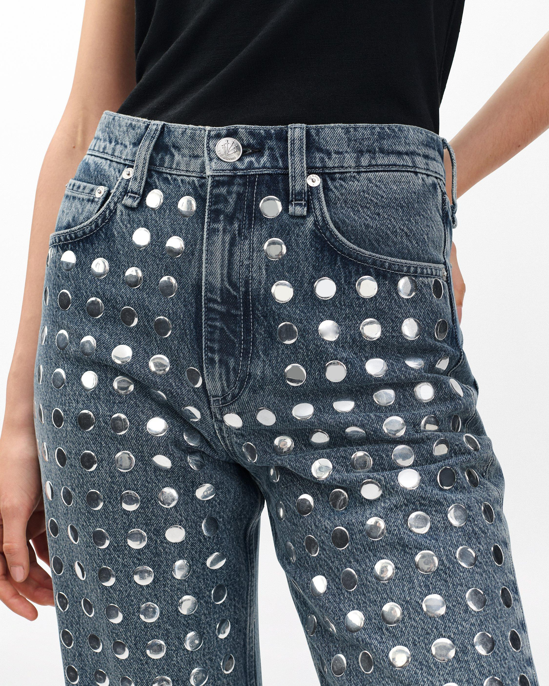 Shea Relaxed Straight Jeans
Lightweight Rigid in Studded Kingston - 5