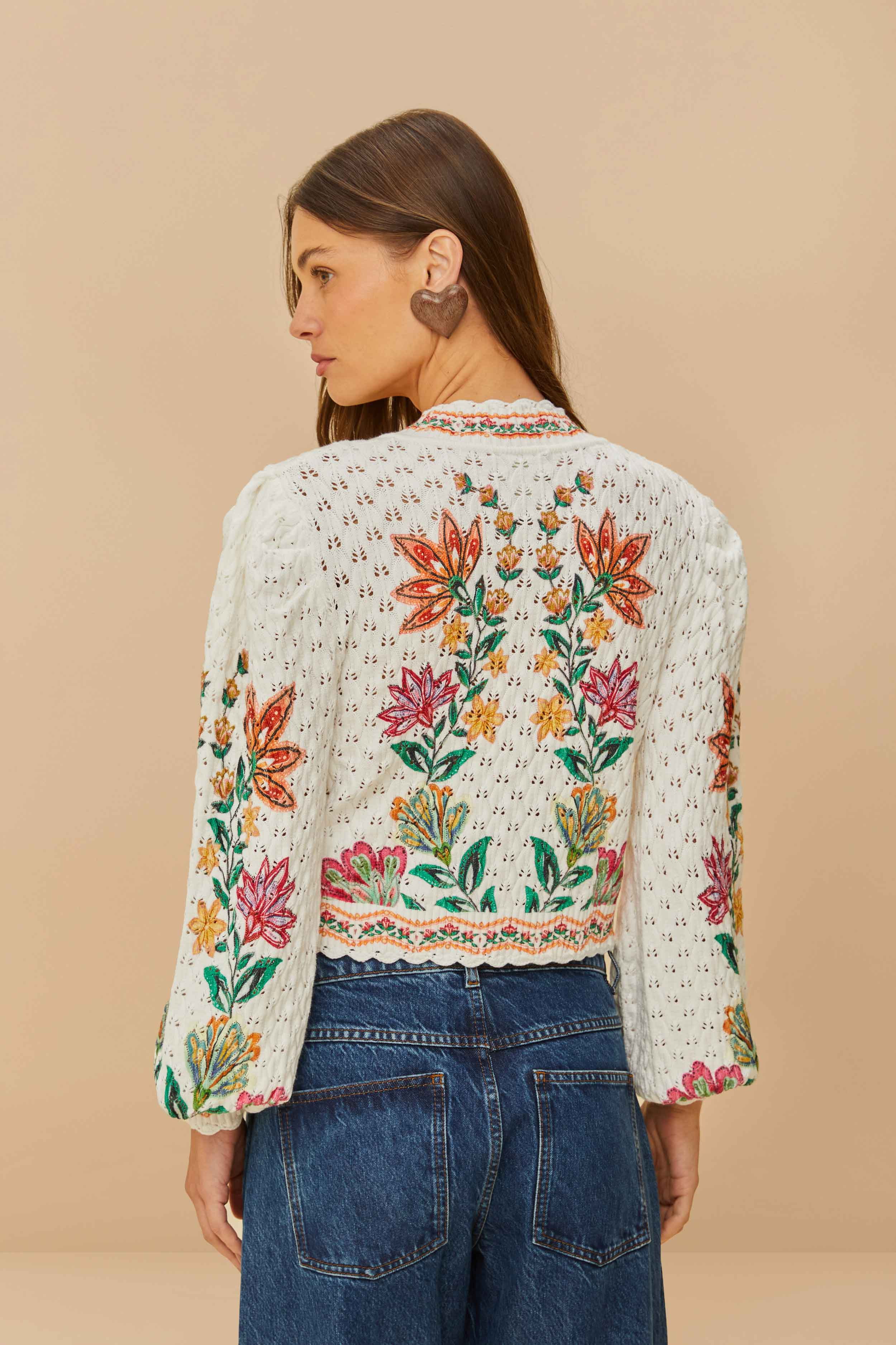 Off-White Garden Delight Knit Cardigan - 3