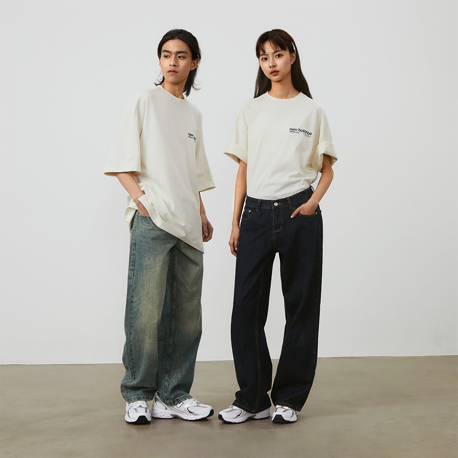 New Balance Wordmark Logo T-Shirt 'White' AMT42301-CIC - 4