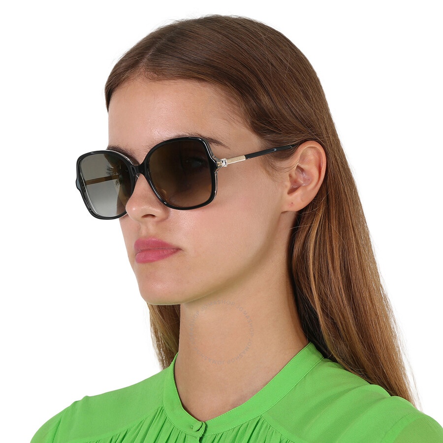 Jimmy Choo Grey Gradient Butterfly Ladies Sunglasses JUDY/S 0807/FQ 57 - 2