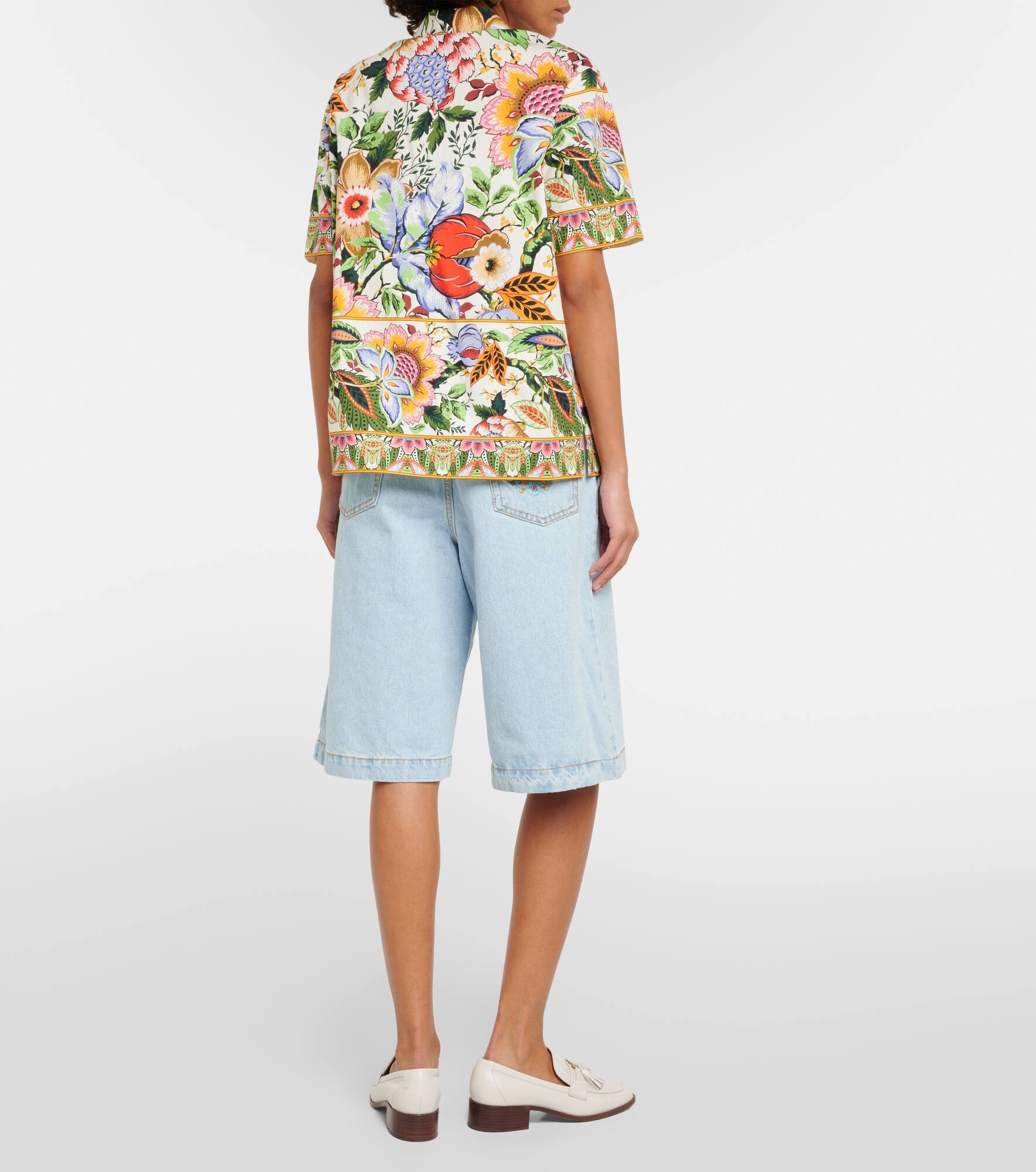 Floral cotton shirt - 3