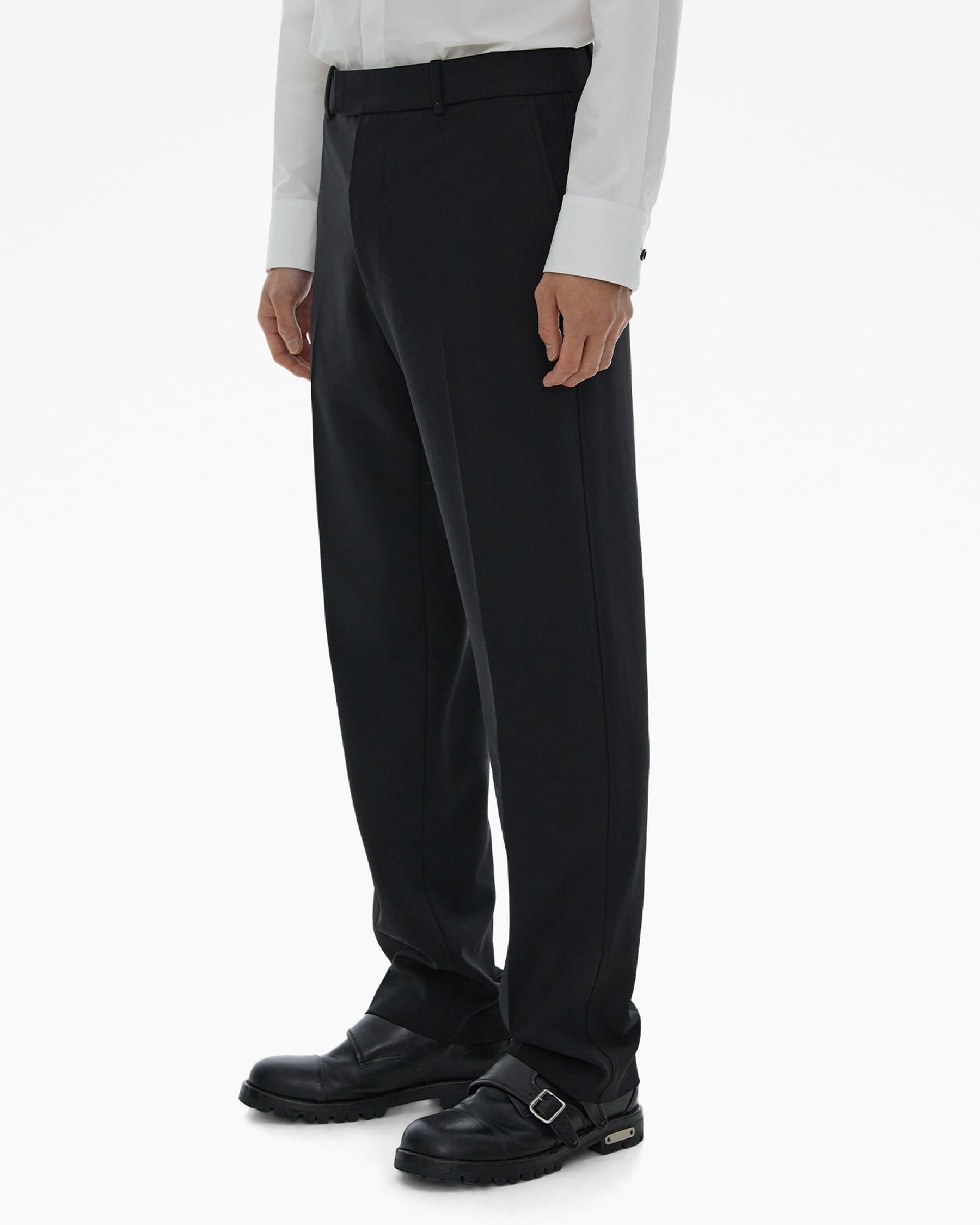 STRETCH WOOL SUIT PANT - 5