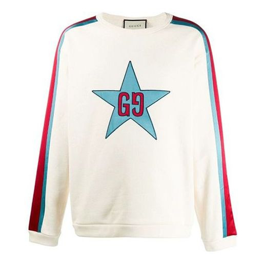 Gucci Unisex Sweat Street Style Long Sleeves Cotton Logo White 576065-XJBBQ-9761 - 1