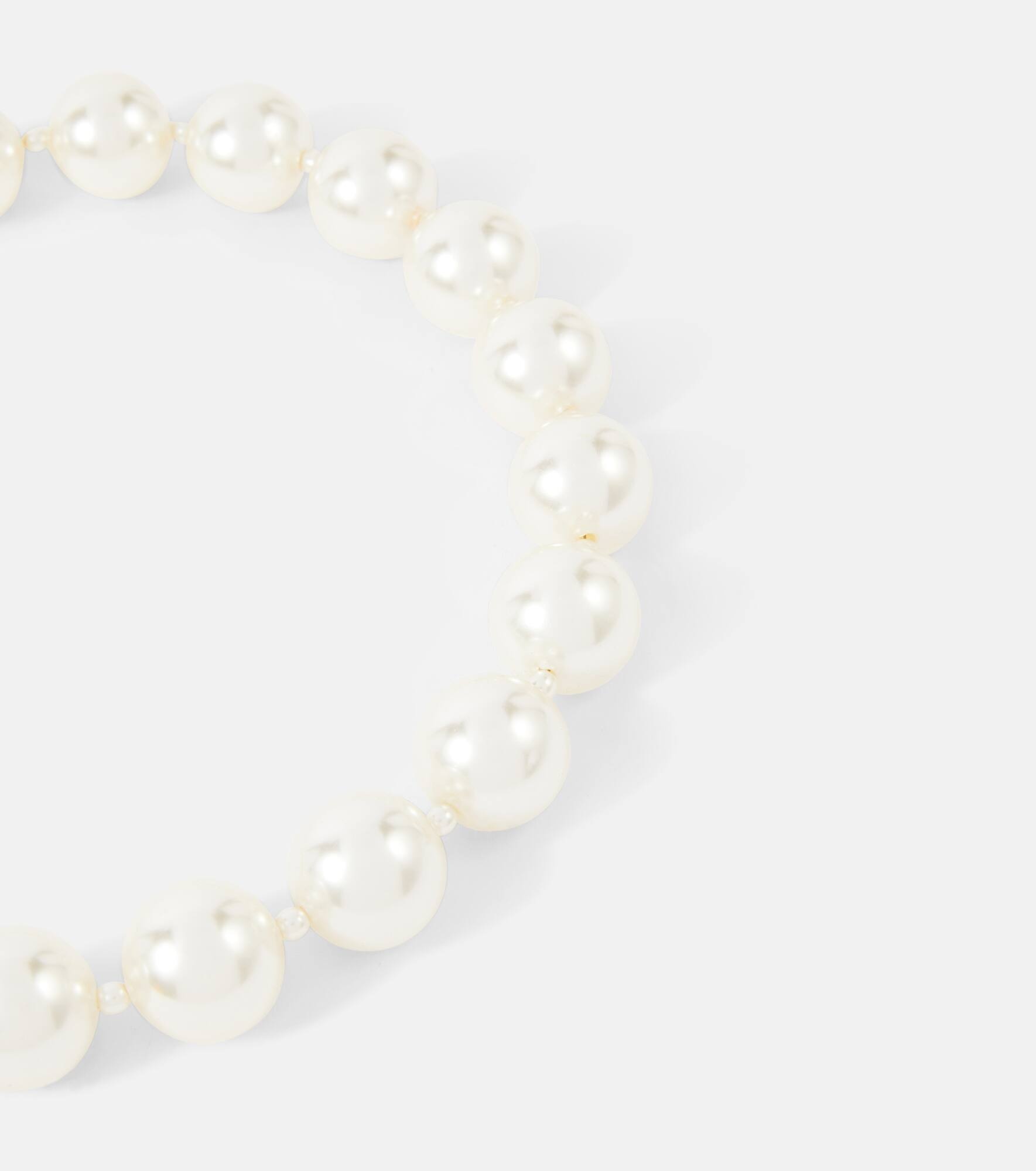 Faux pearl necklace - 4