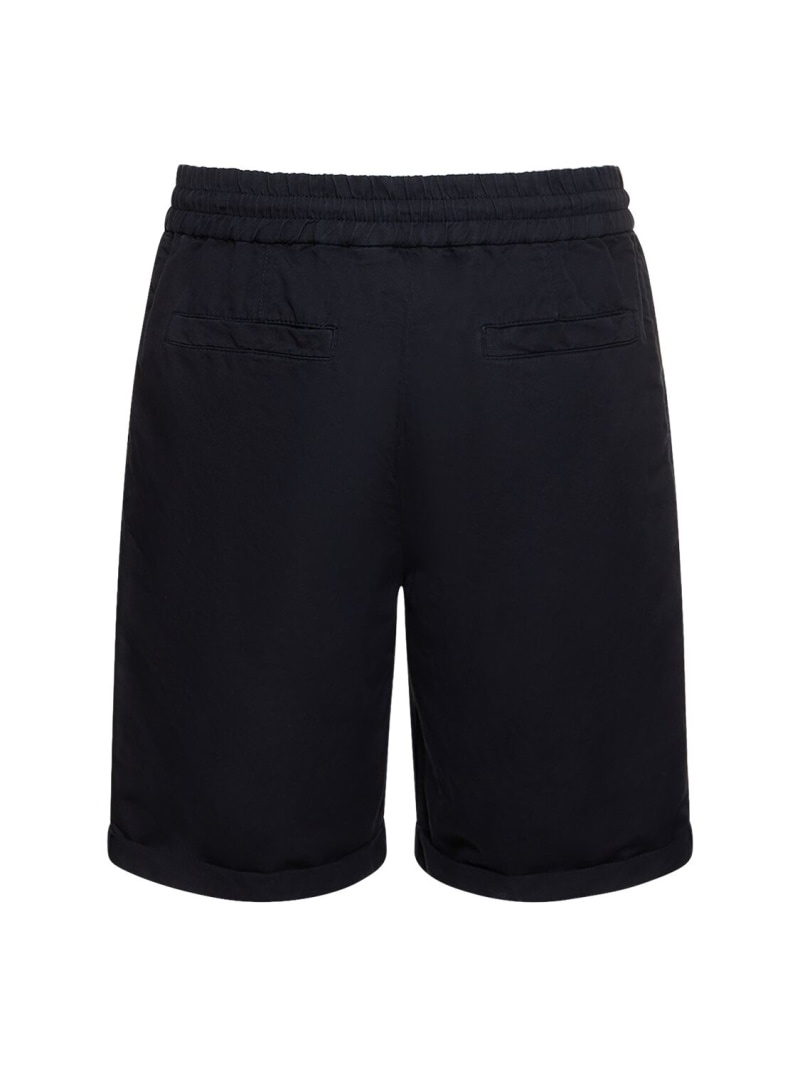 Cotton & linen Bermuda shorts - 5