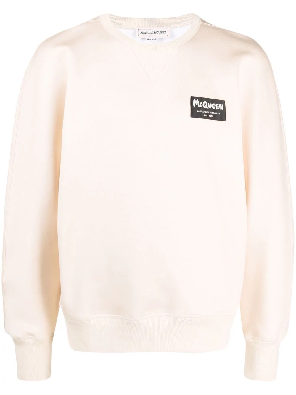 logo-patch sweatshirt - 1