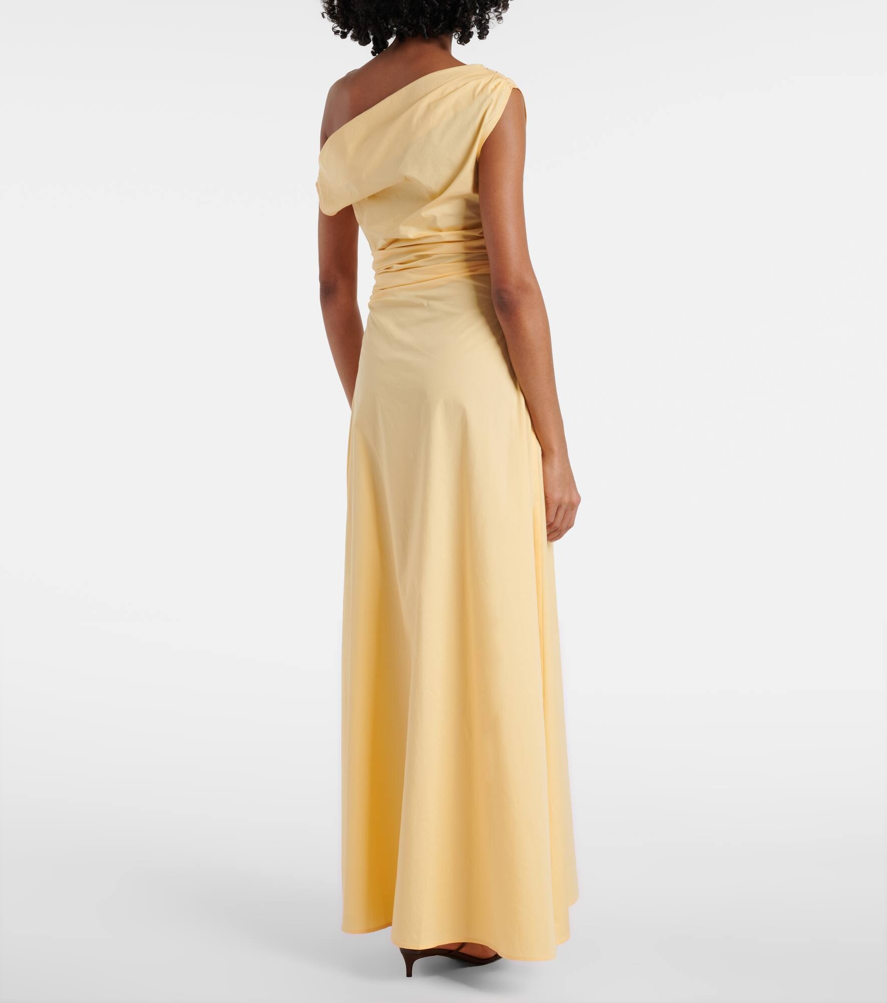 Phare one-shoulder cotton maxi dress - 3