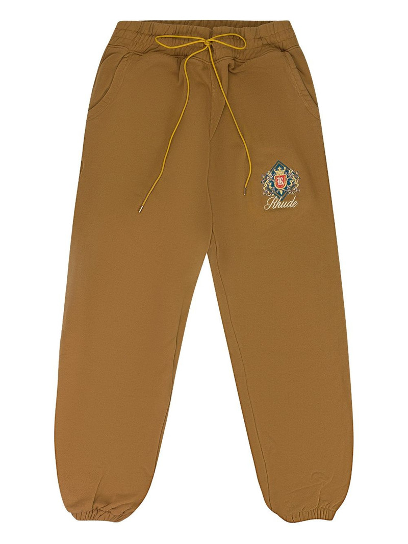 logo-embroidered drawstring-waist track pants 1