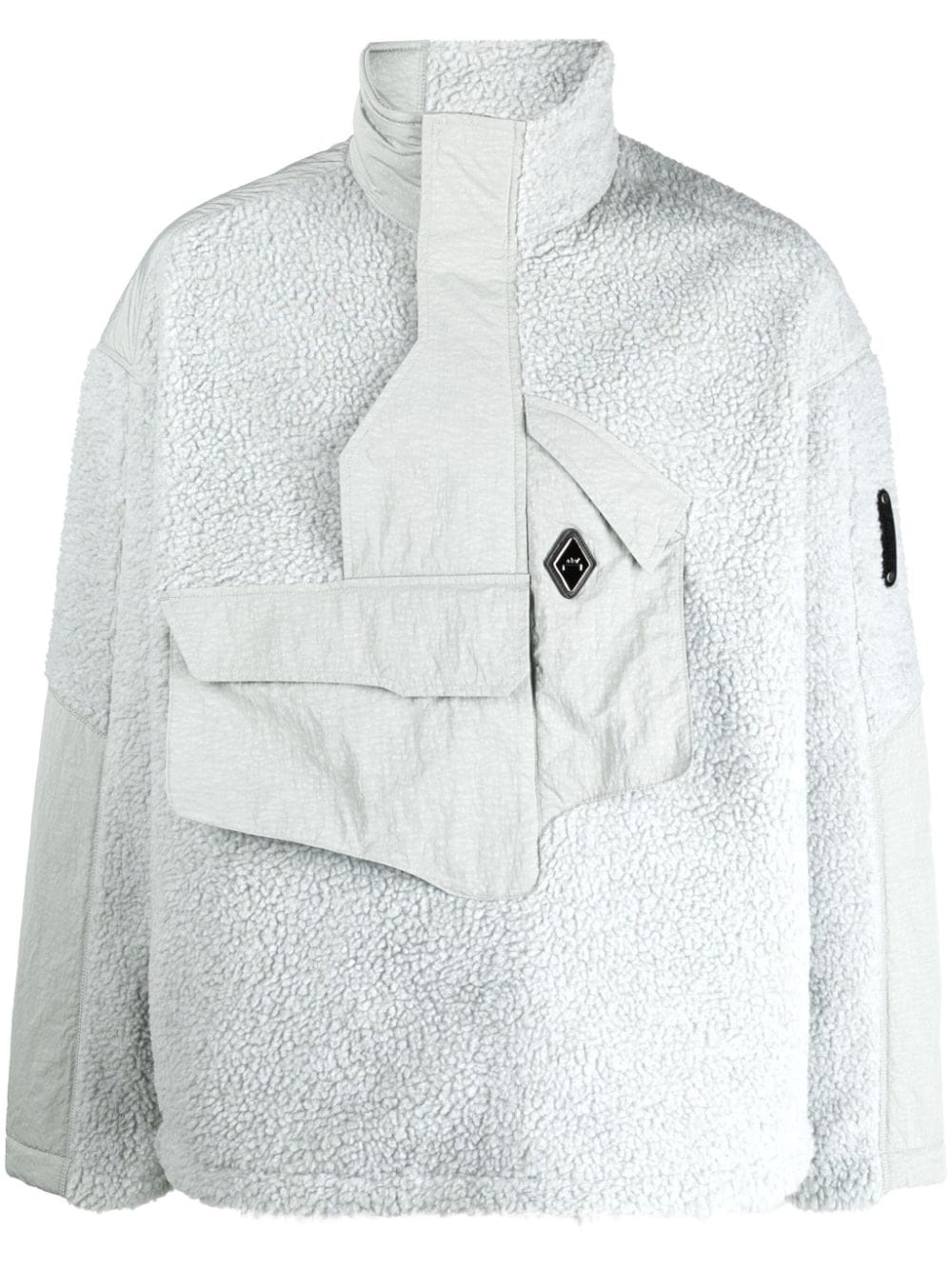 funnel-neck fleece jacket - 1