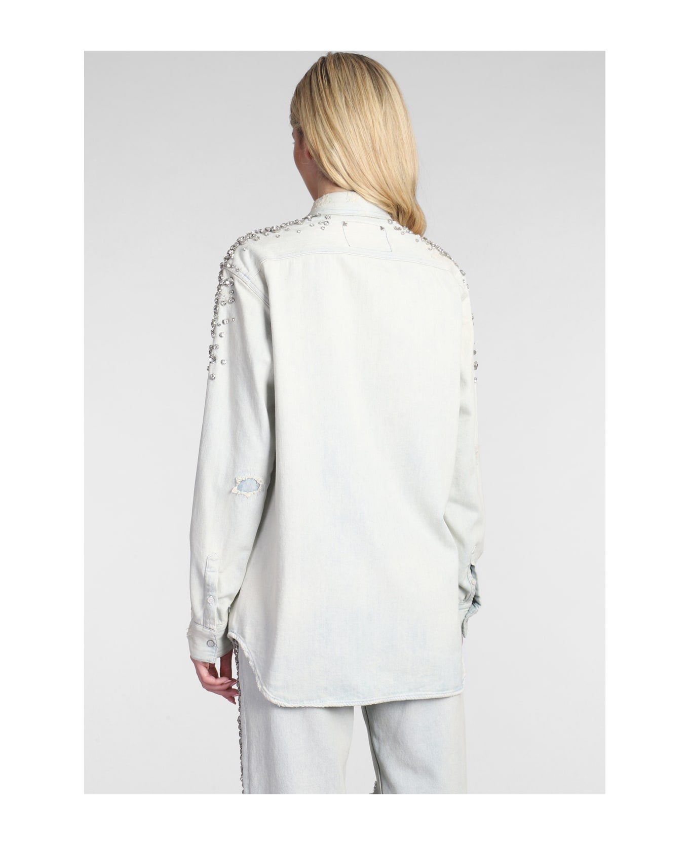 【GOLDEN GOOSE】CRYSTALS OVERSHIRT Golden Goose Crystals Overshirt | italist | REVERSIBLE