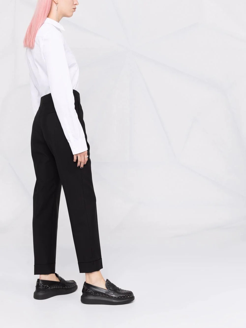 tailored straight-leg trousers - 4