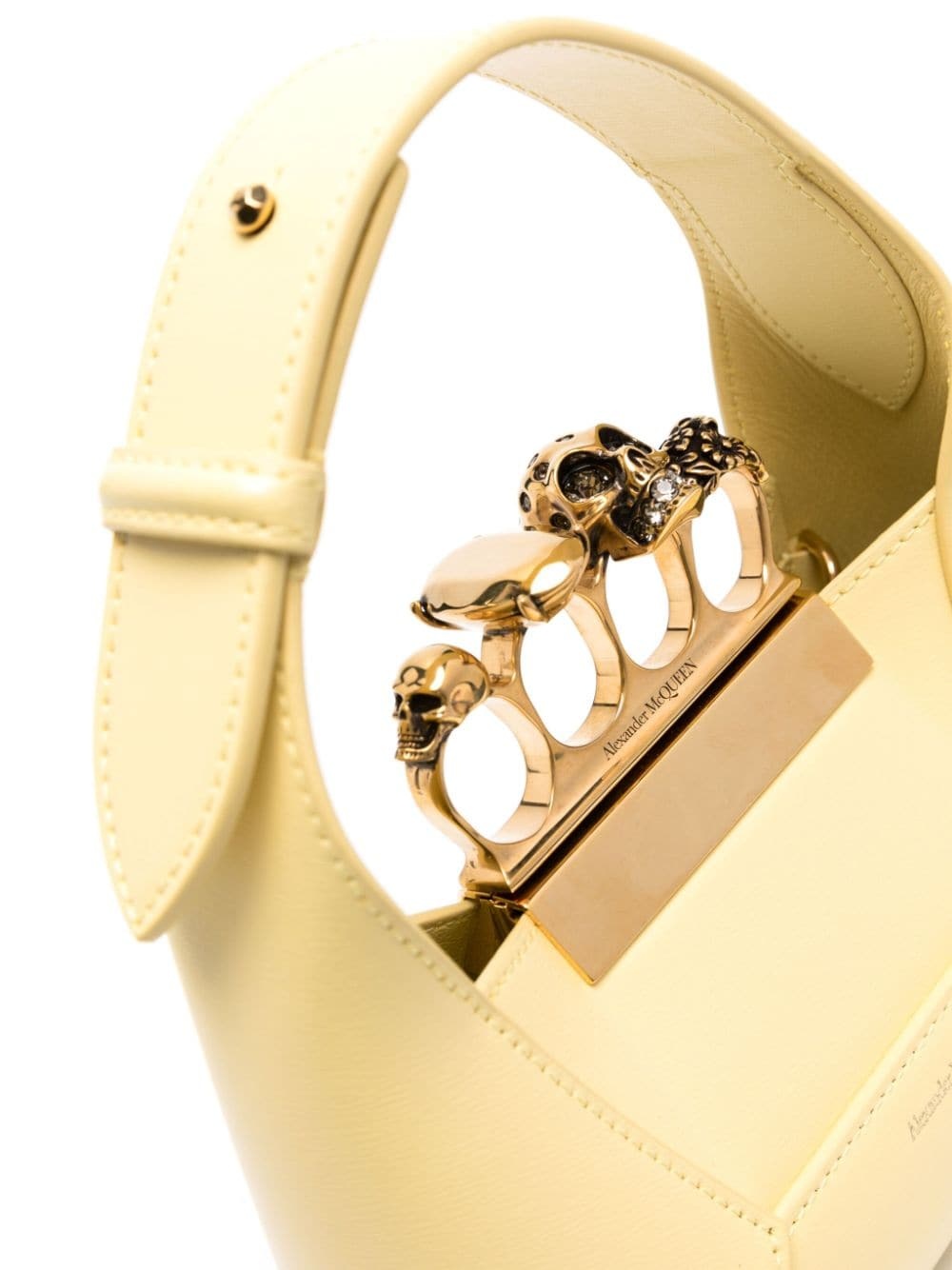 mini Jewelled leather tote bag - 4