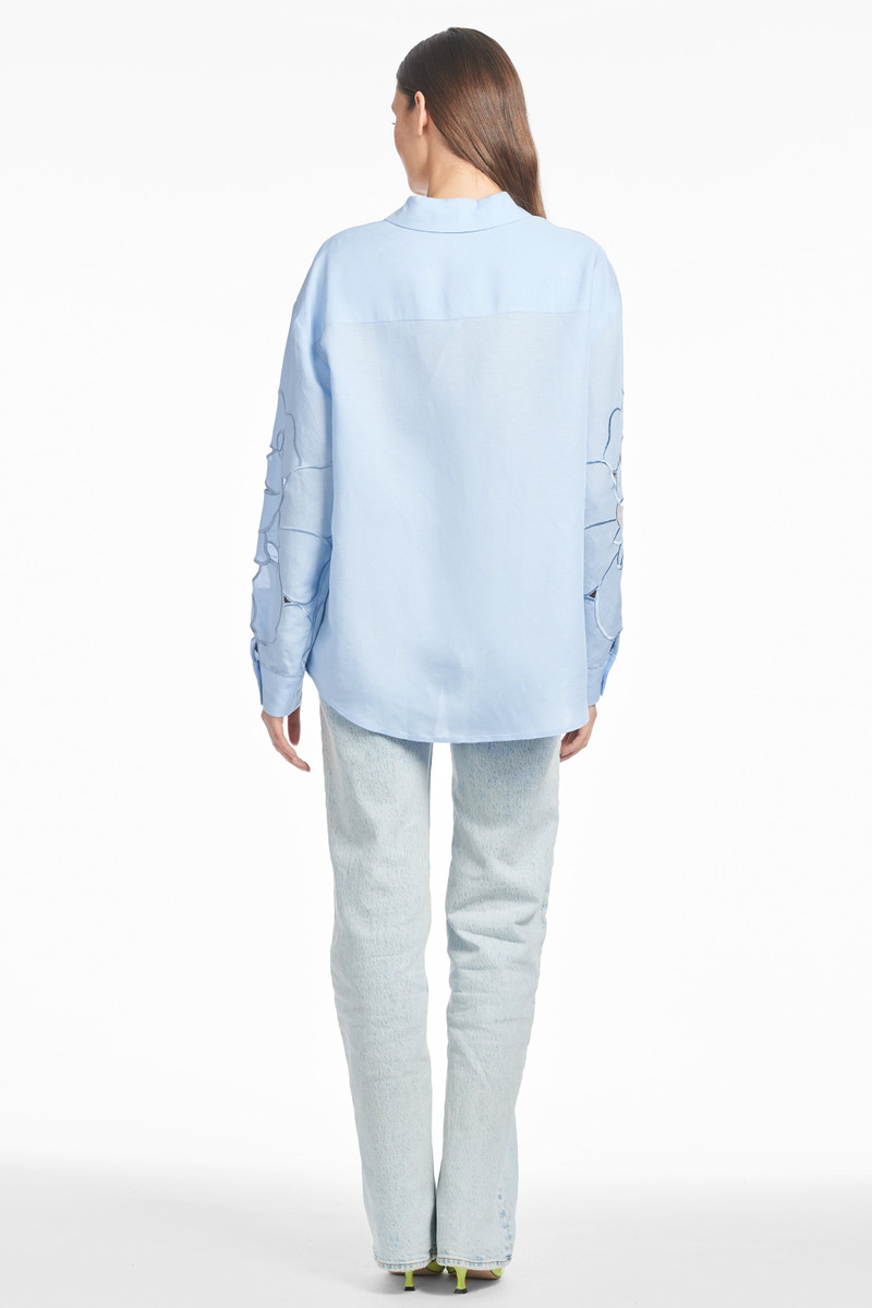 HALSEY TOP - DELFT BLUE 5