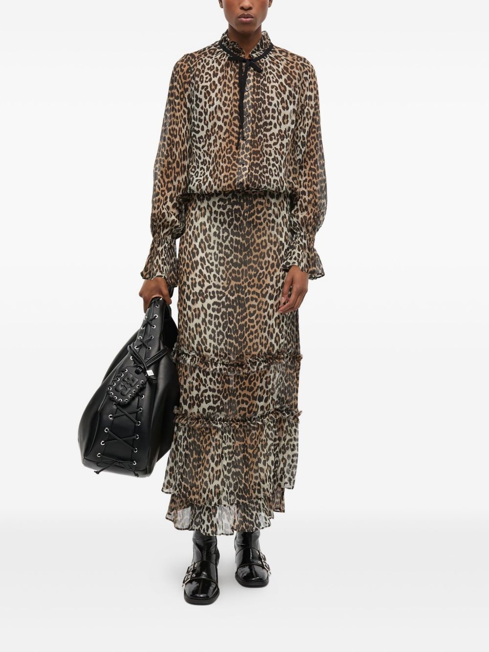 leopard-print blouse - 2
