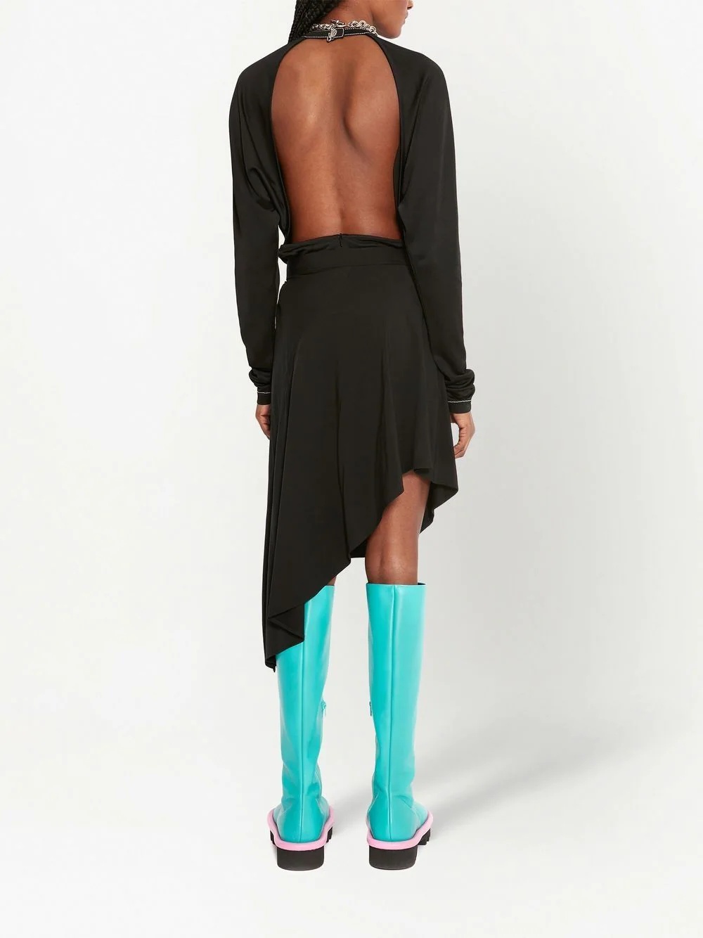 open-back long-sleeve top - 4