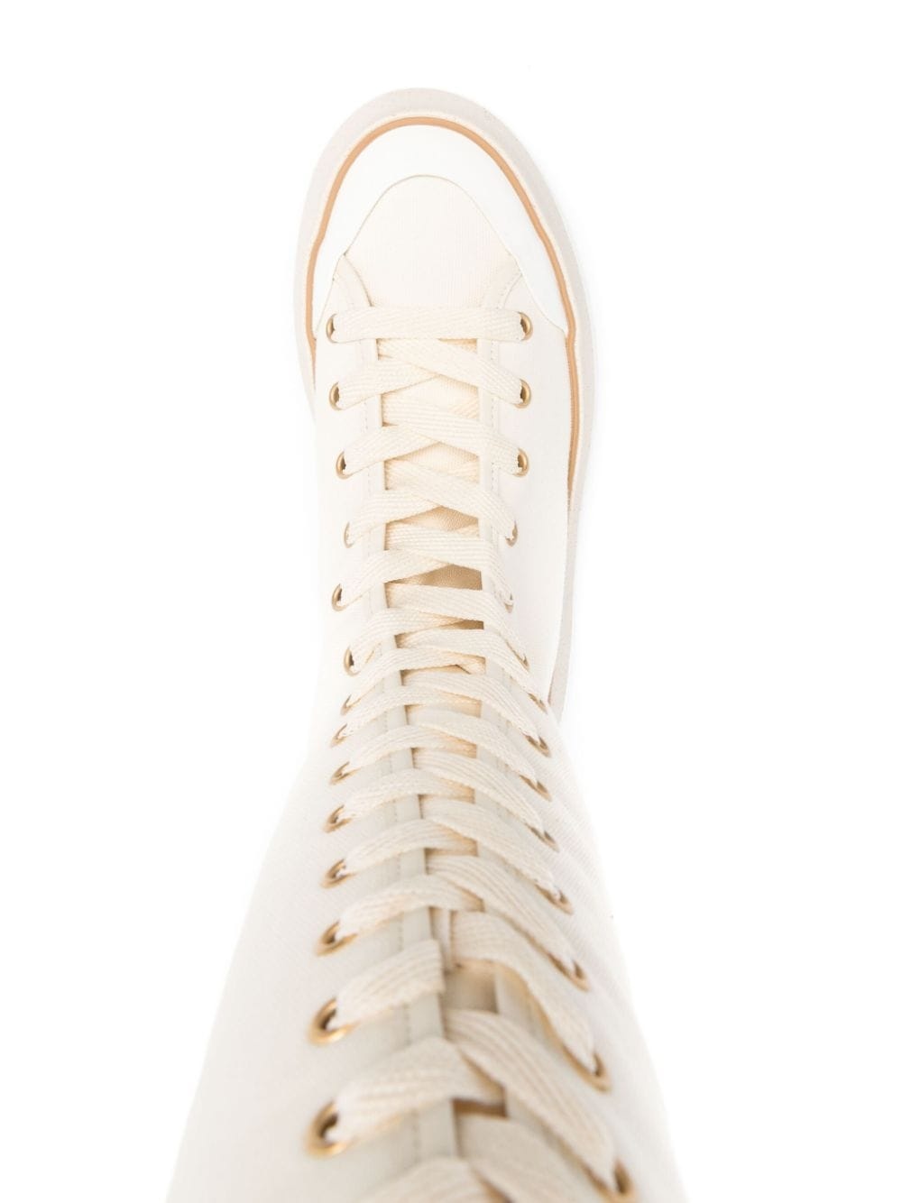 canvas lace-up boots - 4