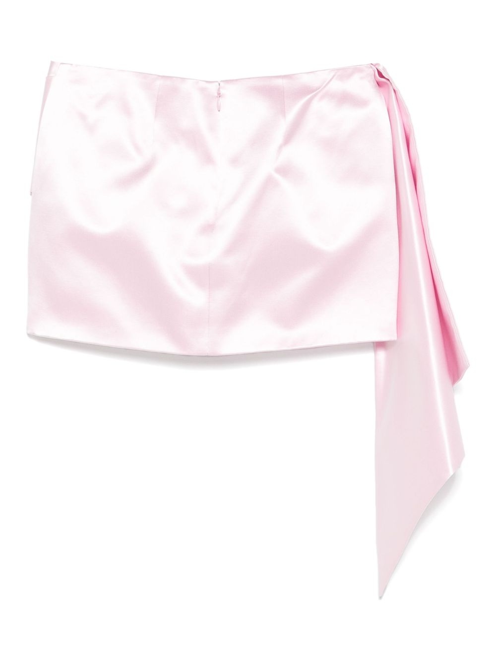 draped mini skirt - 2